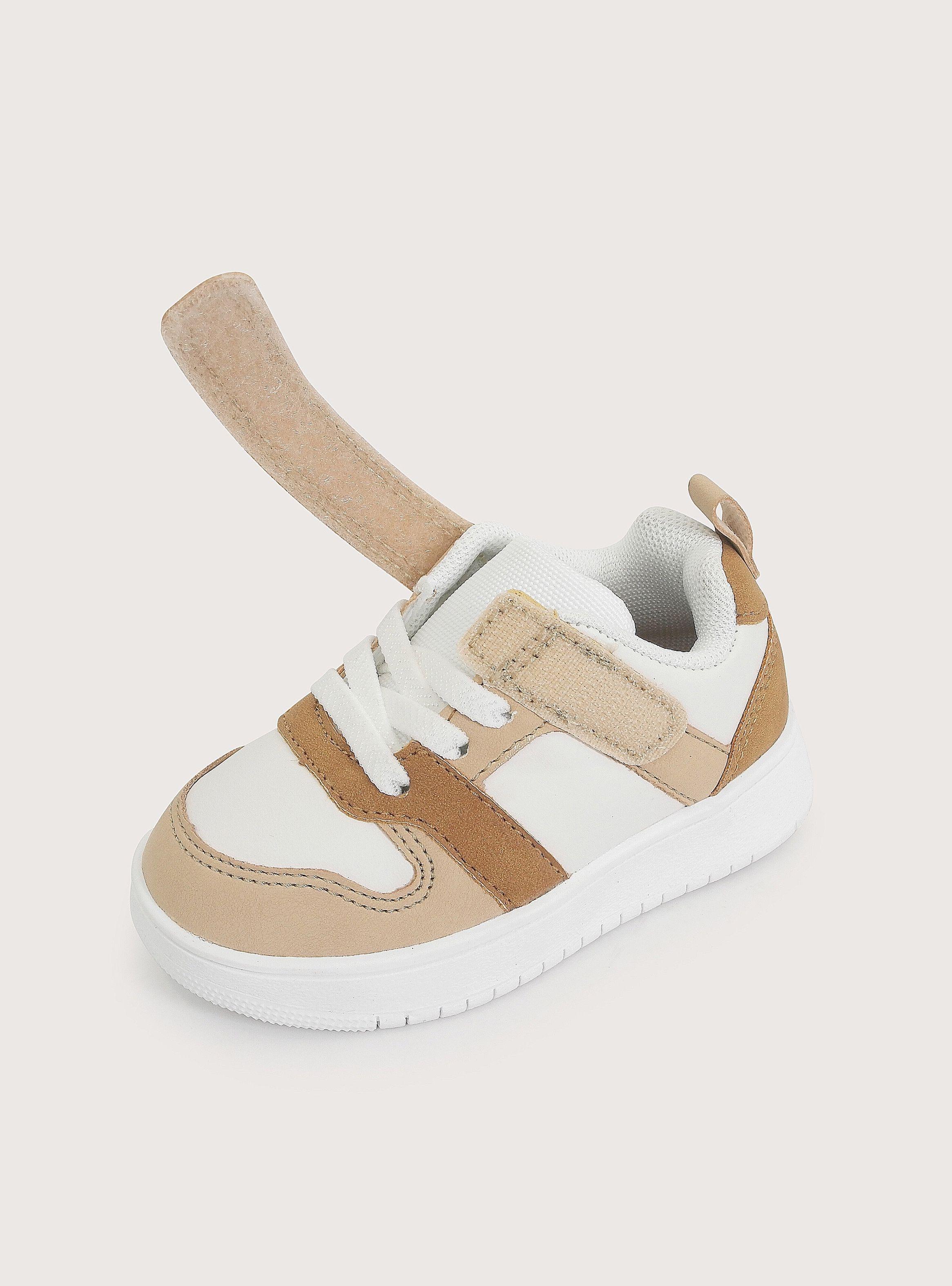 Zapatilla Casual Blanca Camel Niño-5