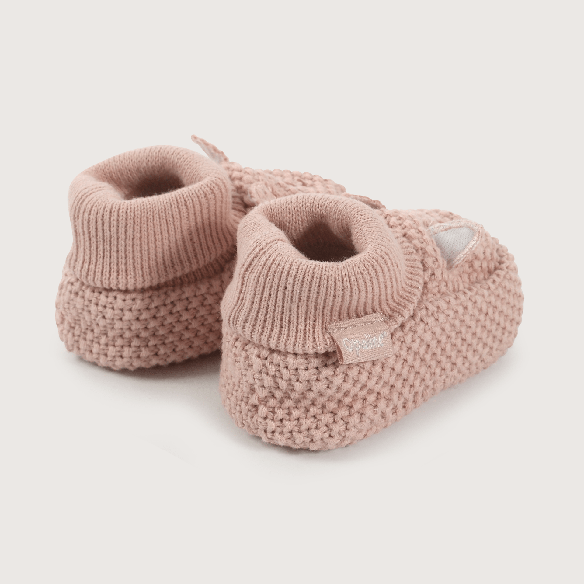 Pantufla bebé tejida beige unisex-4
