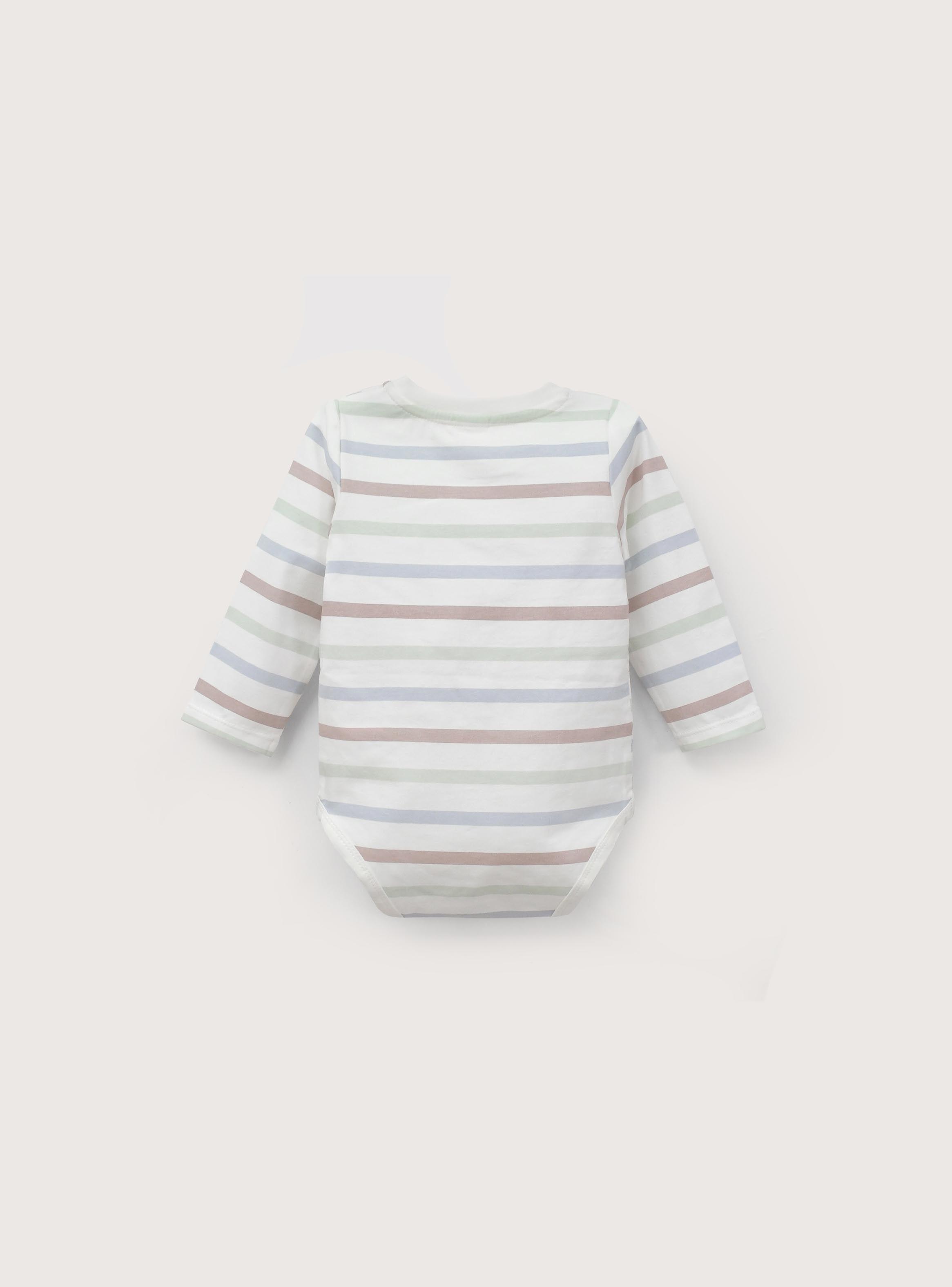 Body Bebe Niño Estampado Blanco-1