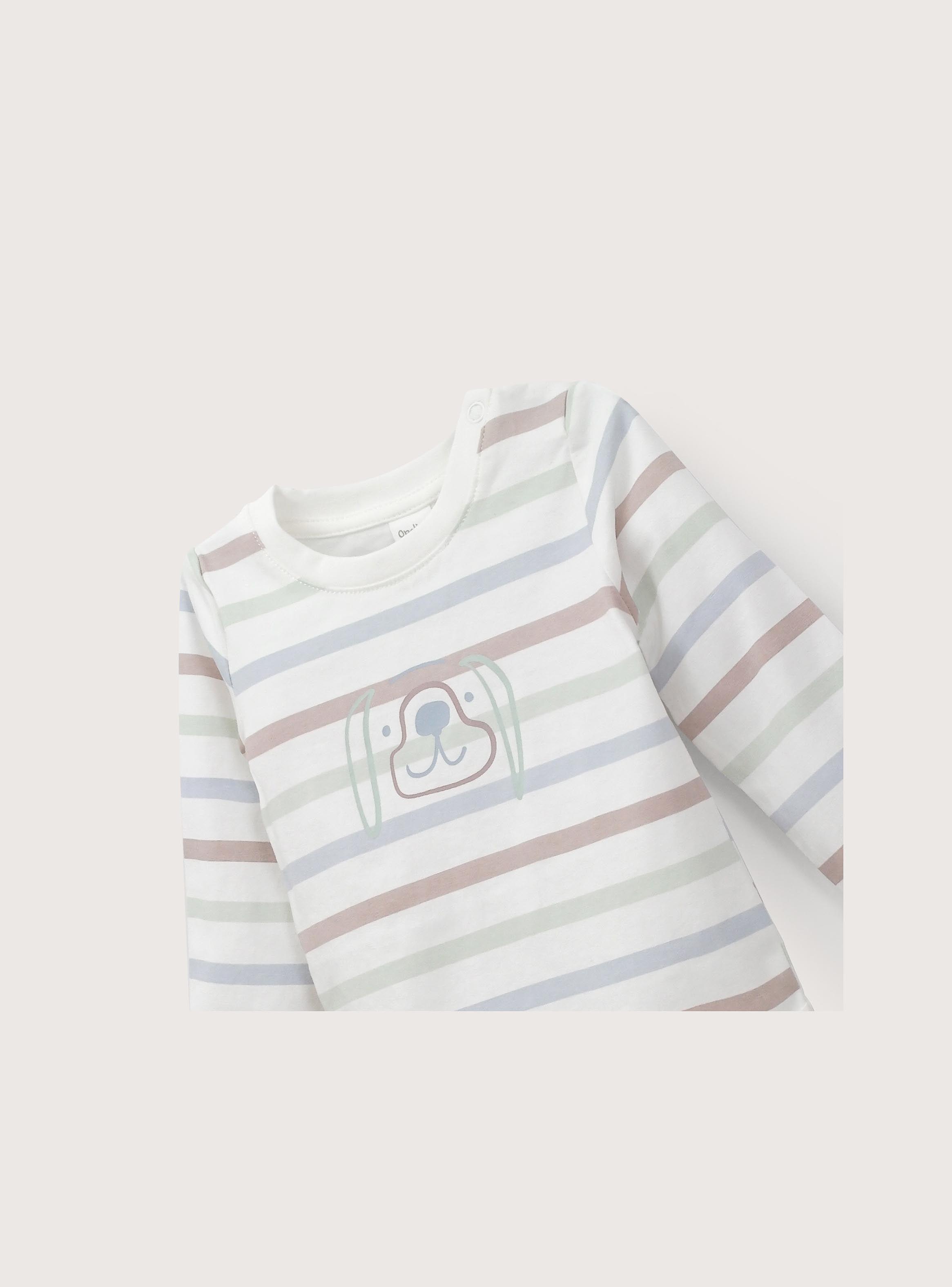 Body Bebe Niño Estampado Blanco-2