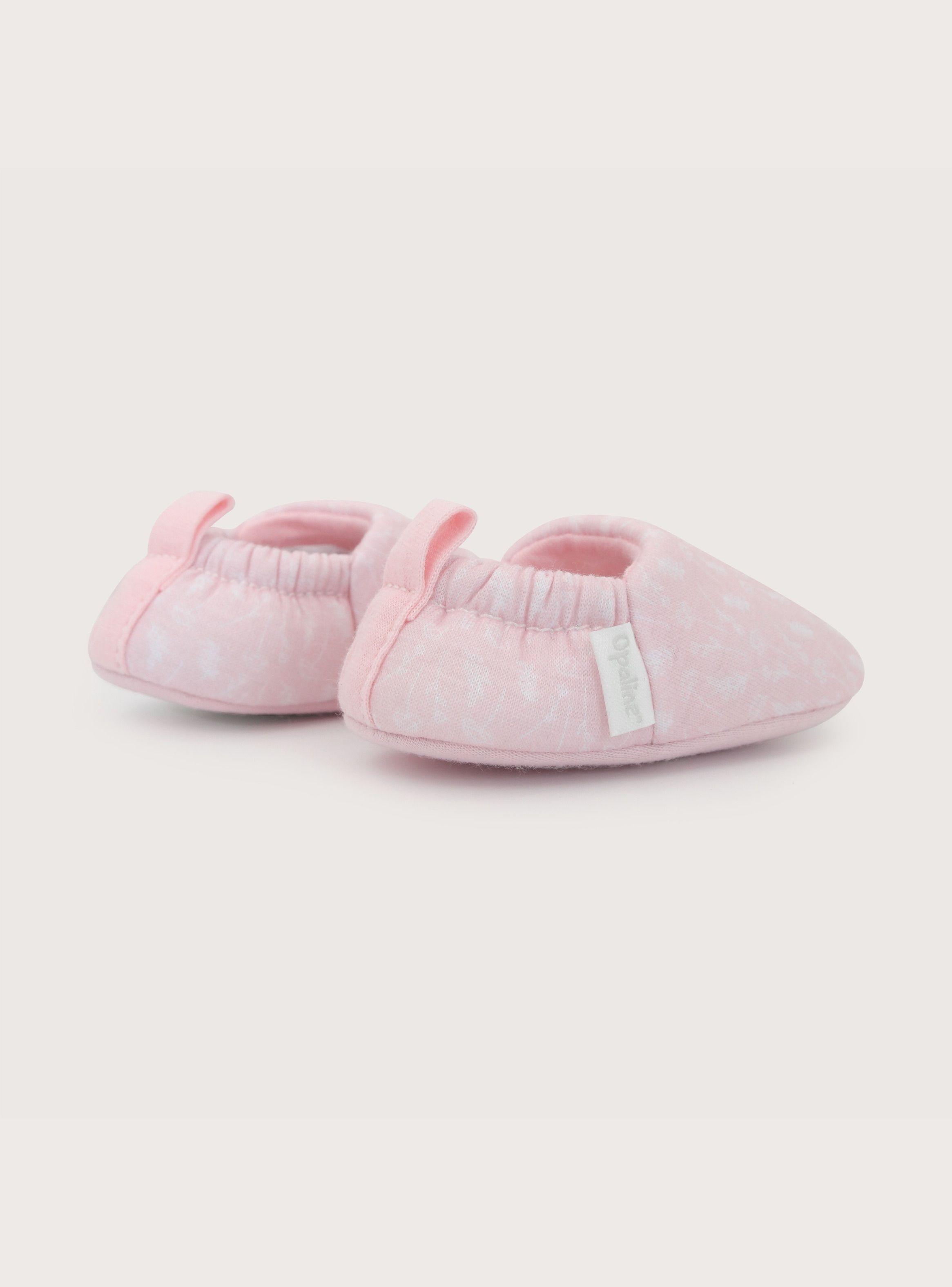 Pantufla Bebe Niña Flores Rosada-4