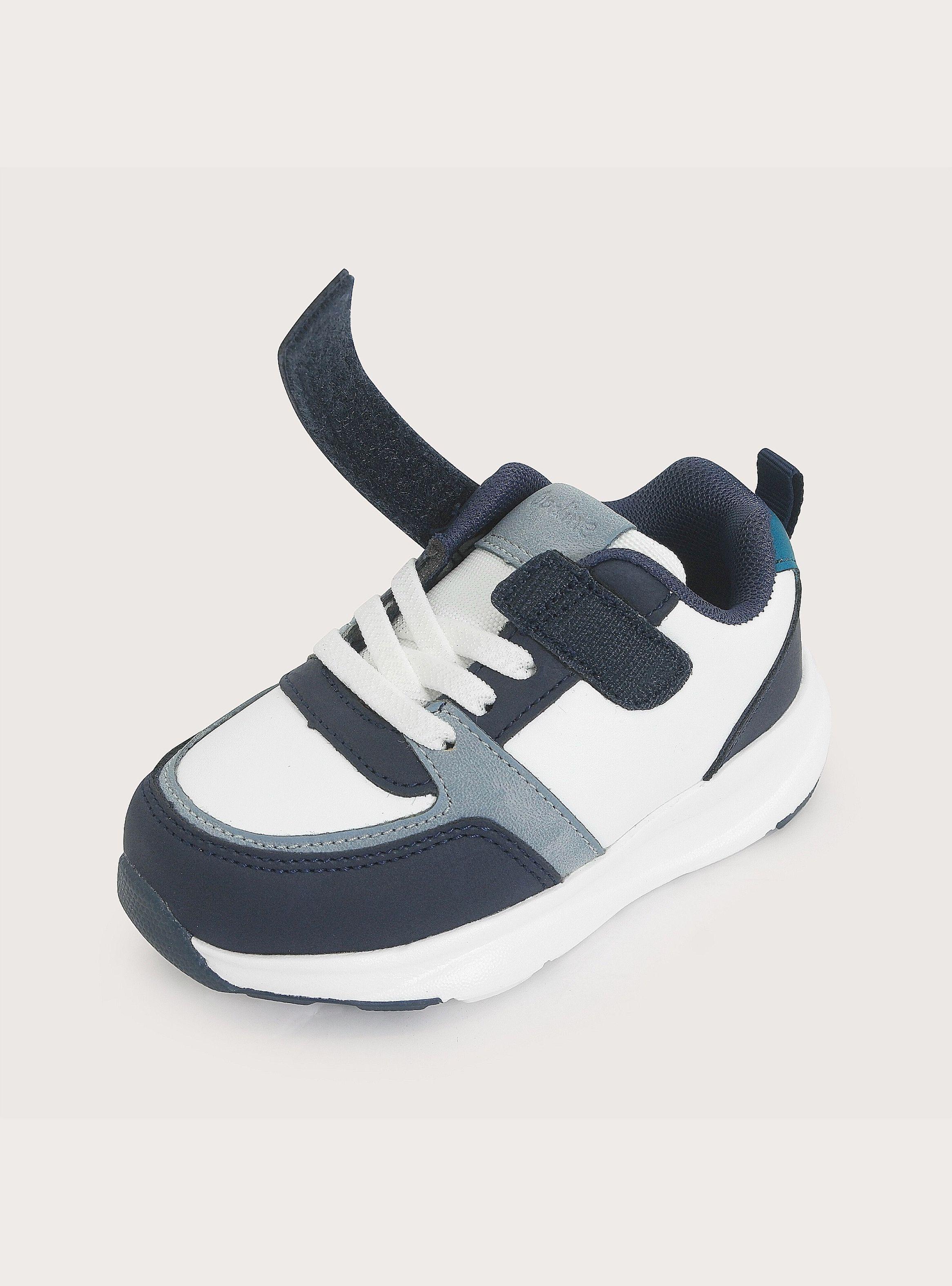 Zapatilla Sport Blanca Azul Niño-5