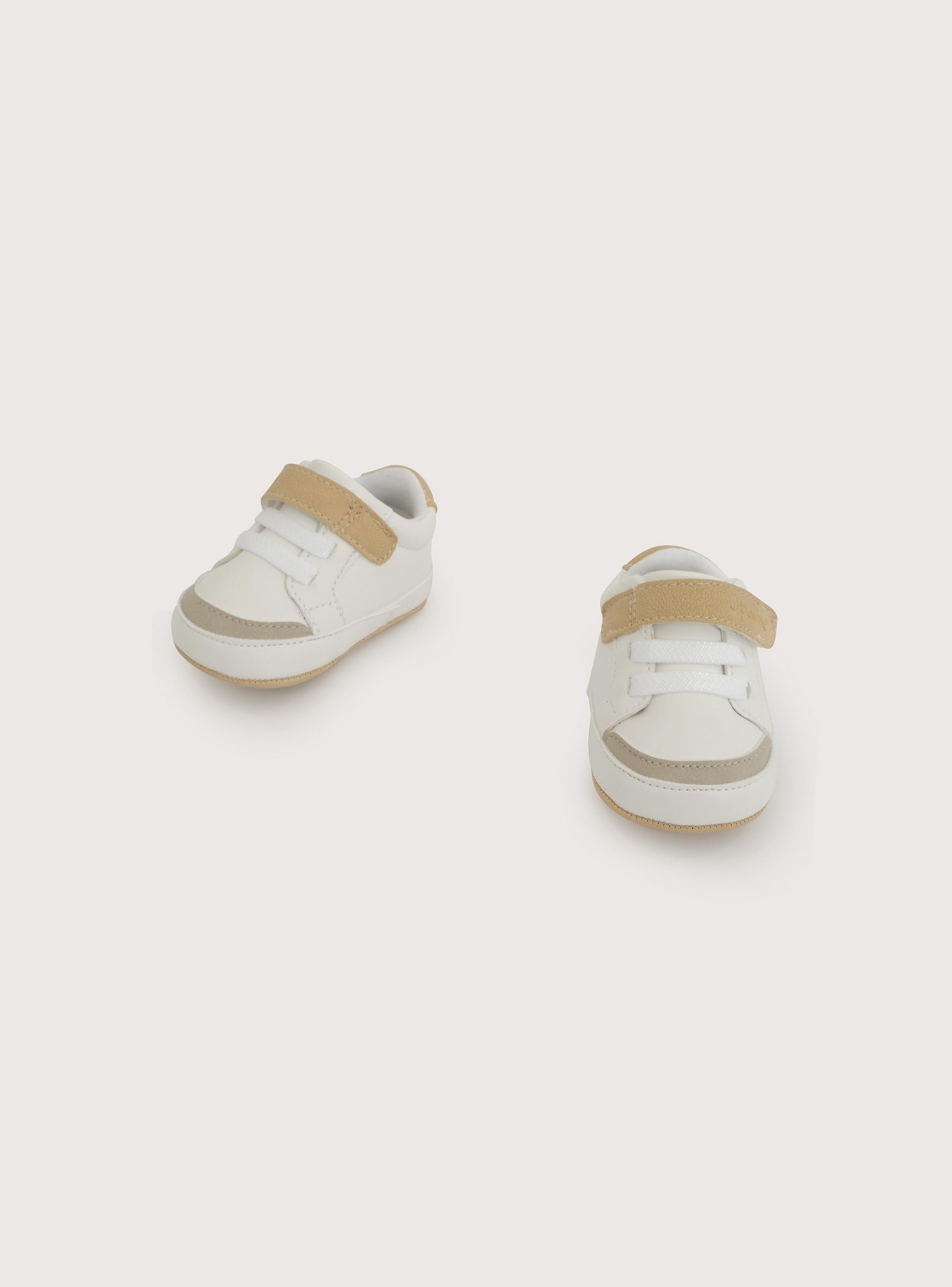 Zapatilla Velcro Para Niño Color Blanco-3
