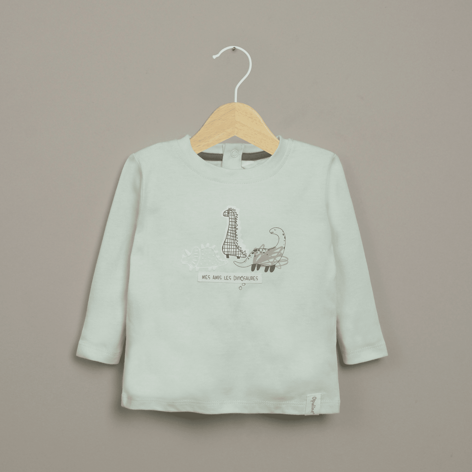 Polera manga larga verde de niño-0