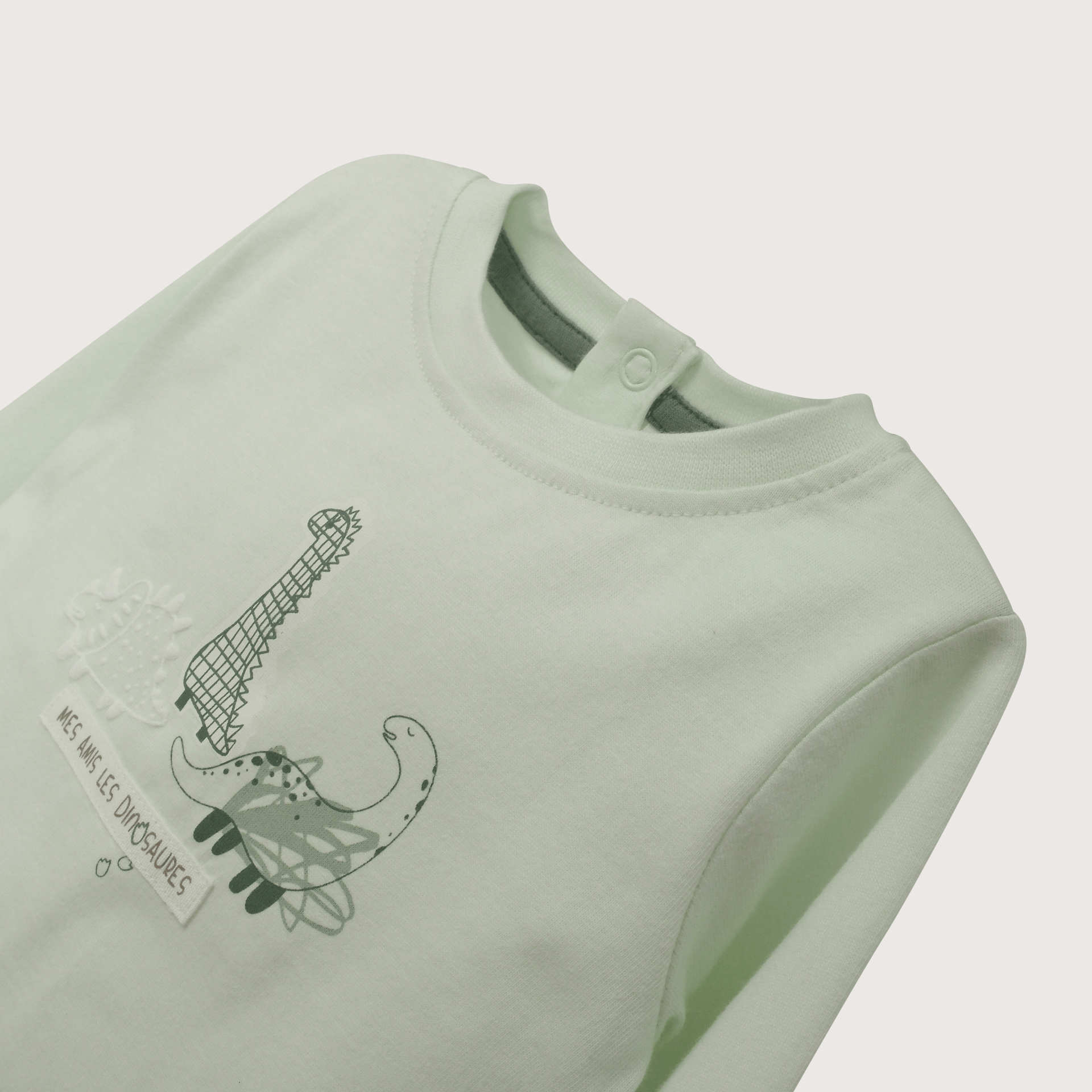 Polera manga larga verde de niño-3