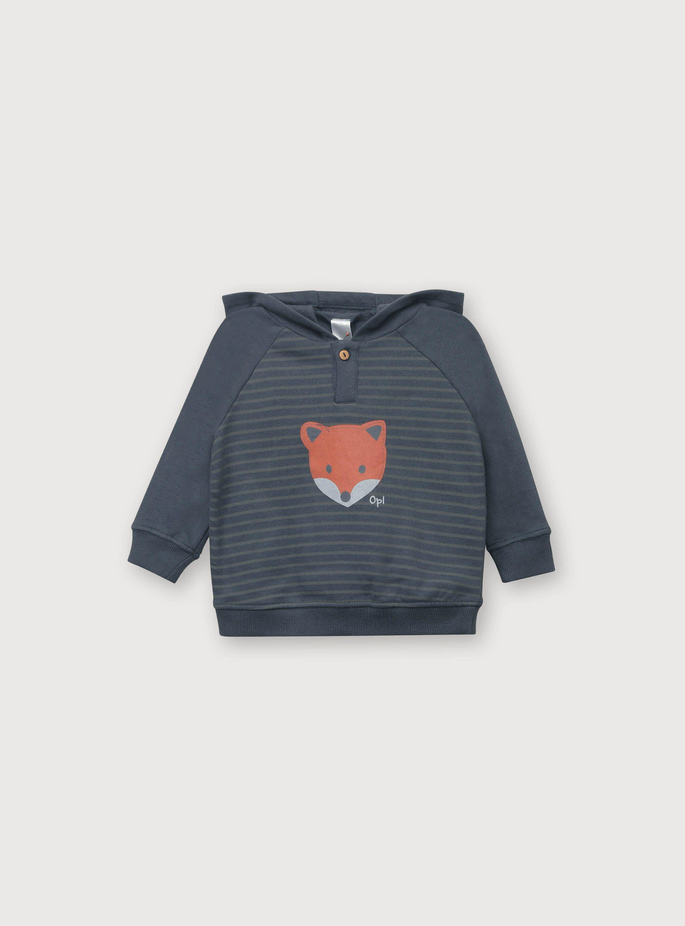 Polerón Niño Con Gorro Azul (rn A 09m)-0