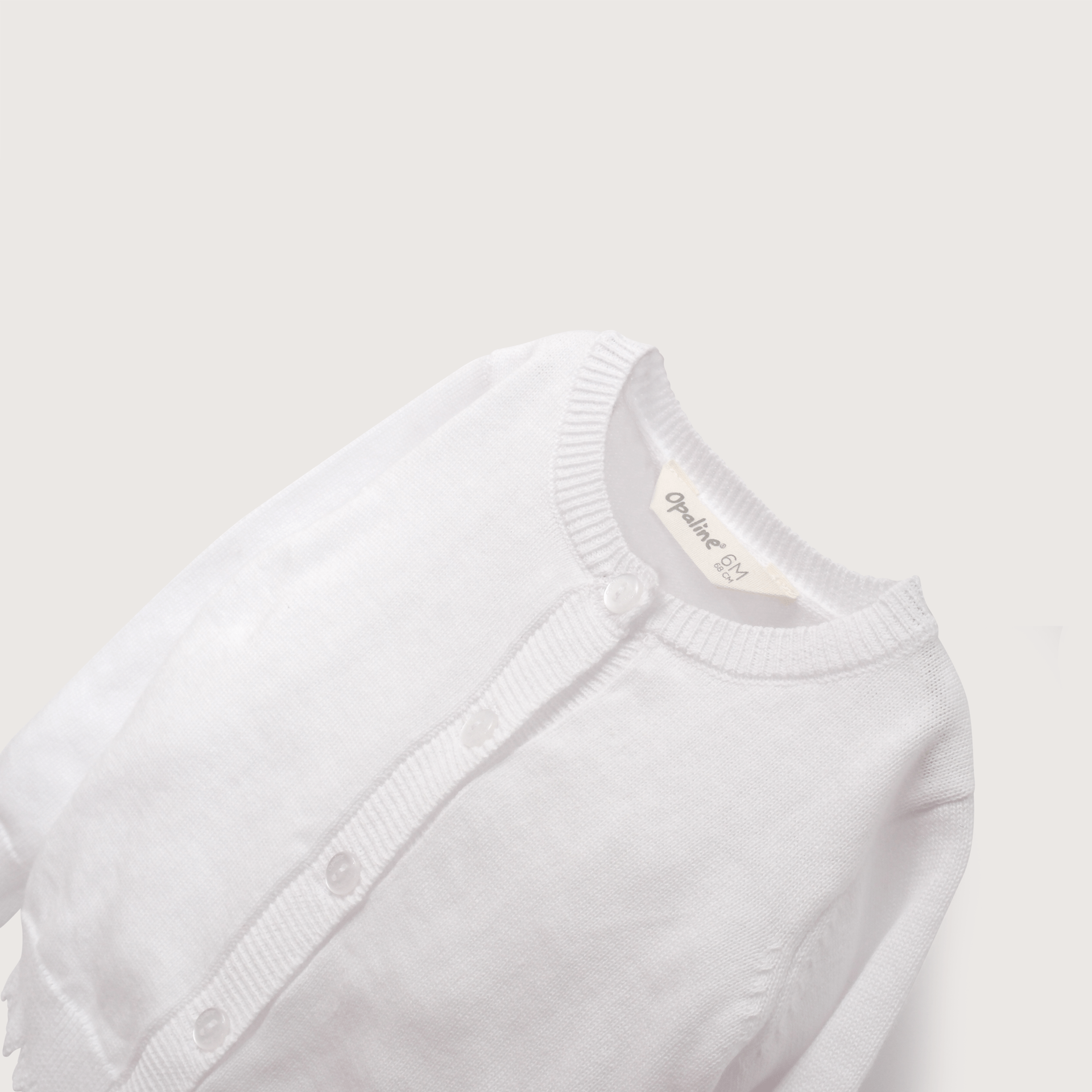 Chaleco blanco de niña-3