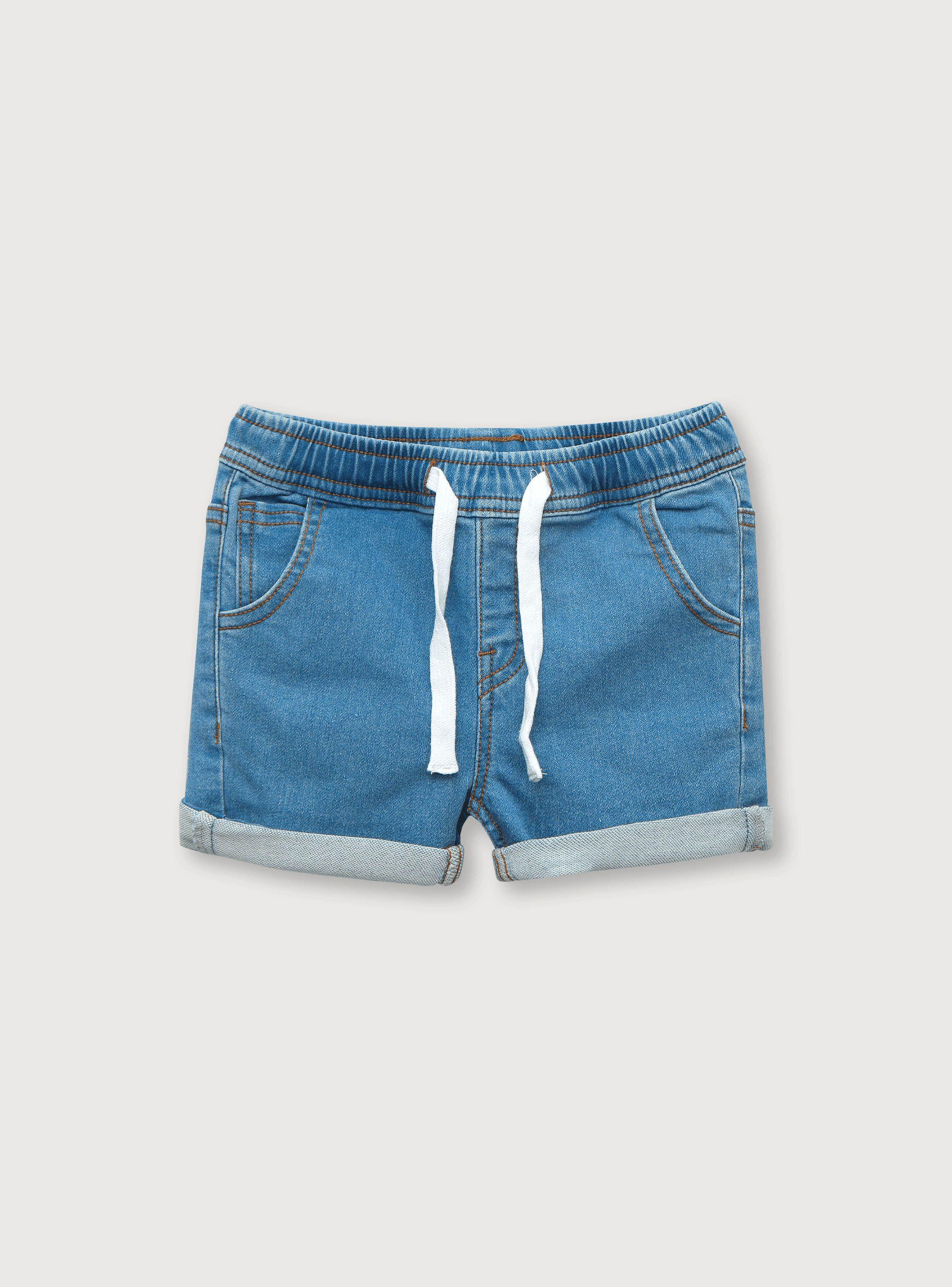 Bermuda De Niño Mezclilla Celeste (6M A 4A) Opaline-0