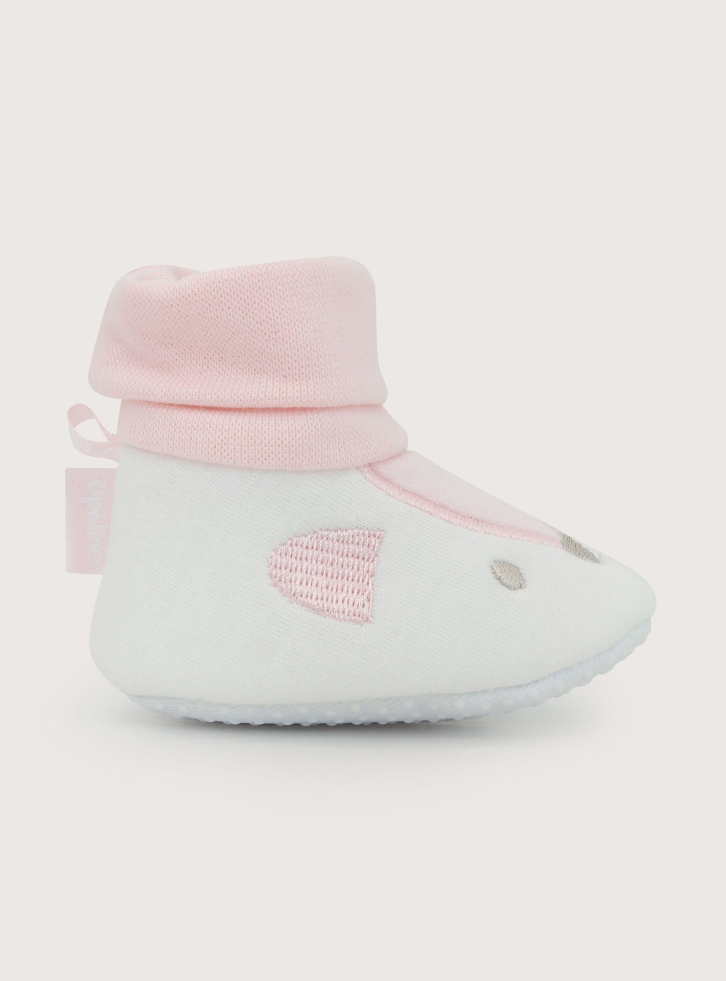 Pantufla Bebe Niña Zorrito Rosada-3