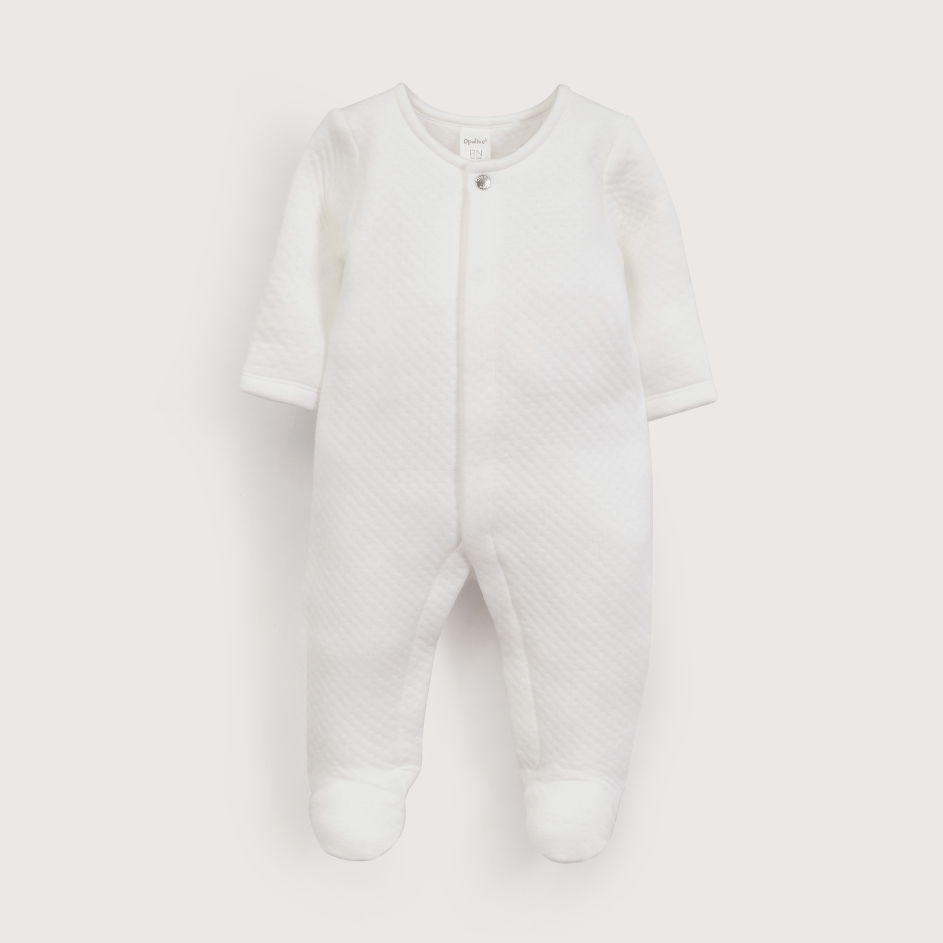 Osito quilted blanco de bebé unisex-1