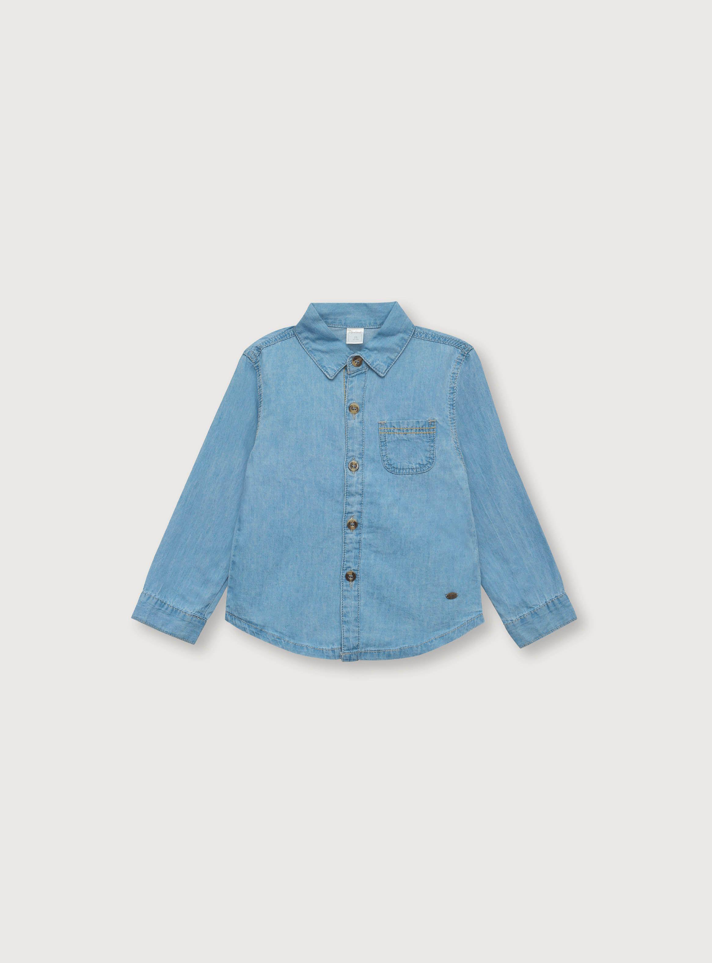 Camisa De Niño Aves Azul (6M A 4A) Opaline-0