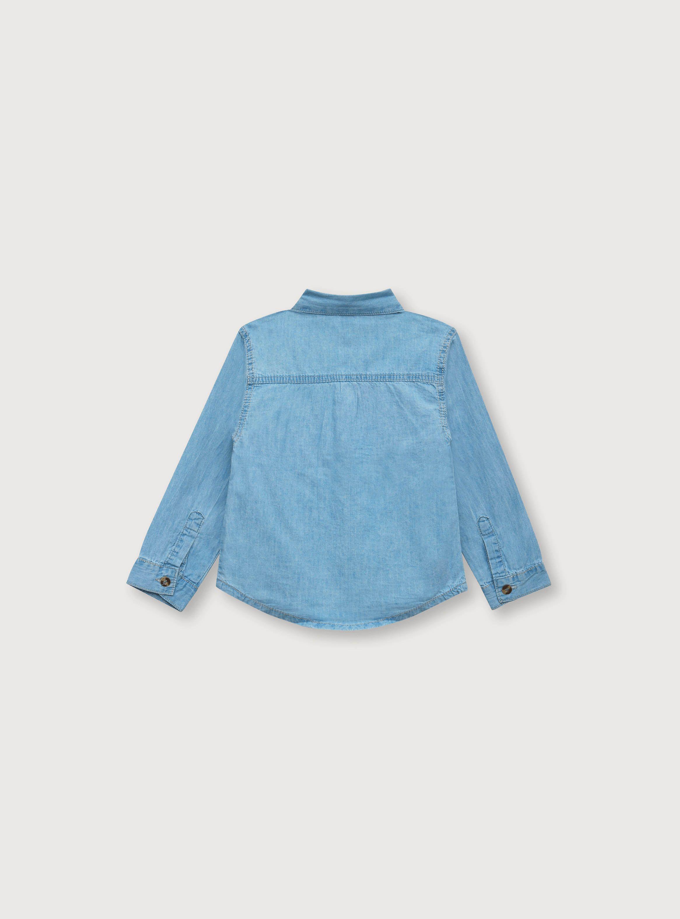 Camisa De Niño Aves Azul (6M A 4A) Opaline-1