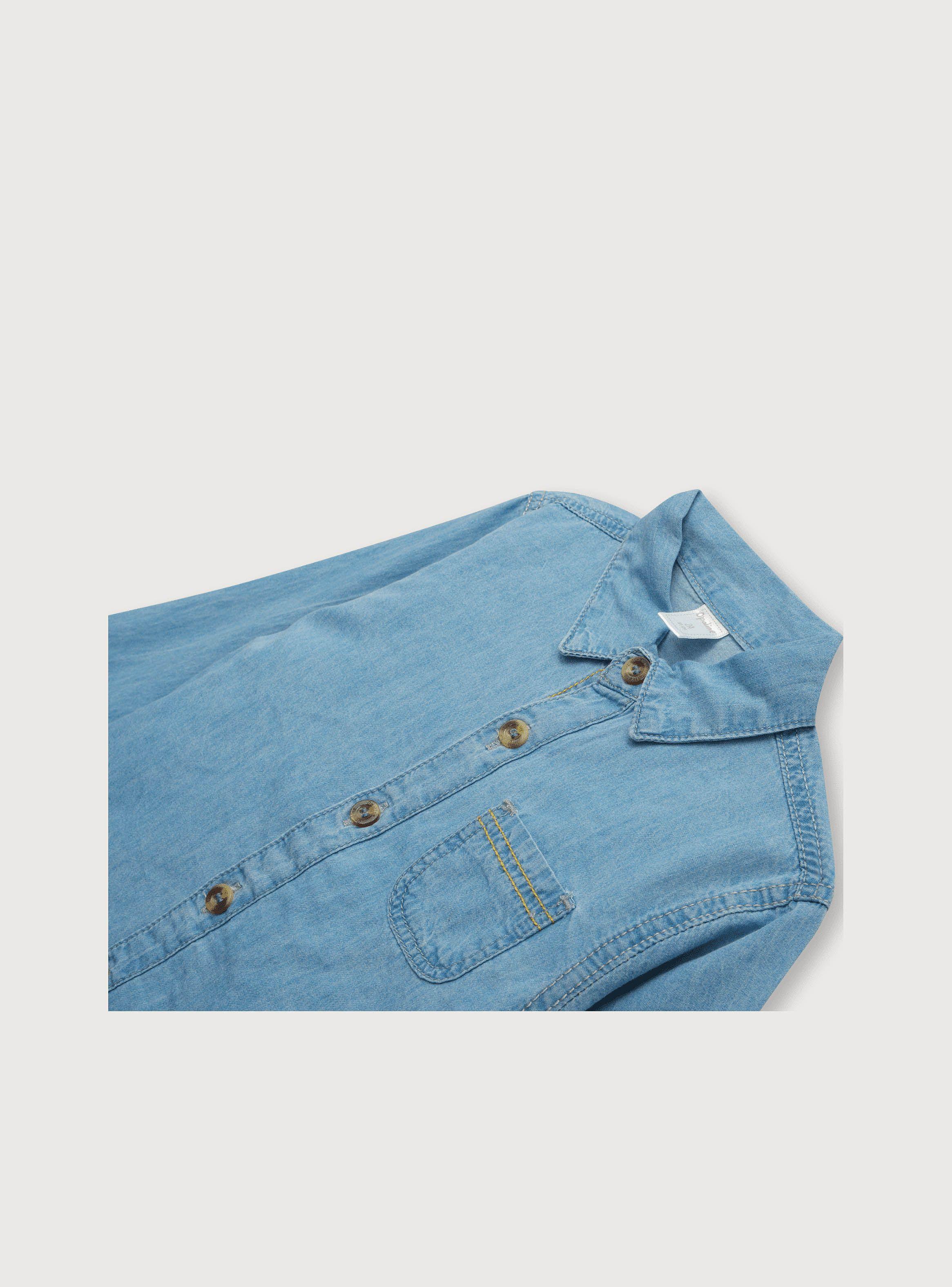 Camisa De Niño Aves Azul (6M A 4A) Opaline-2