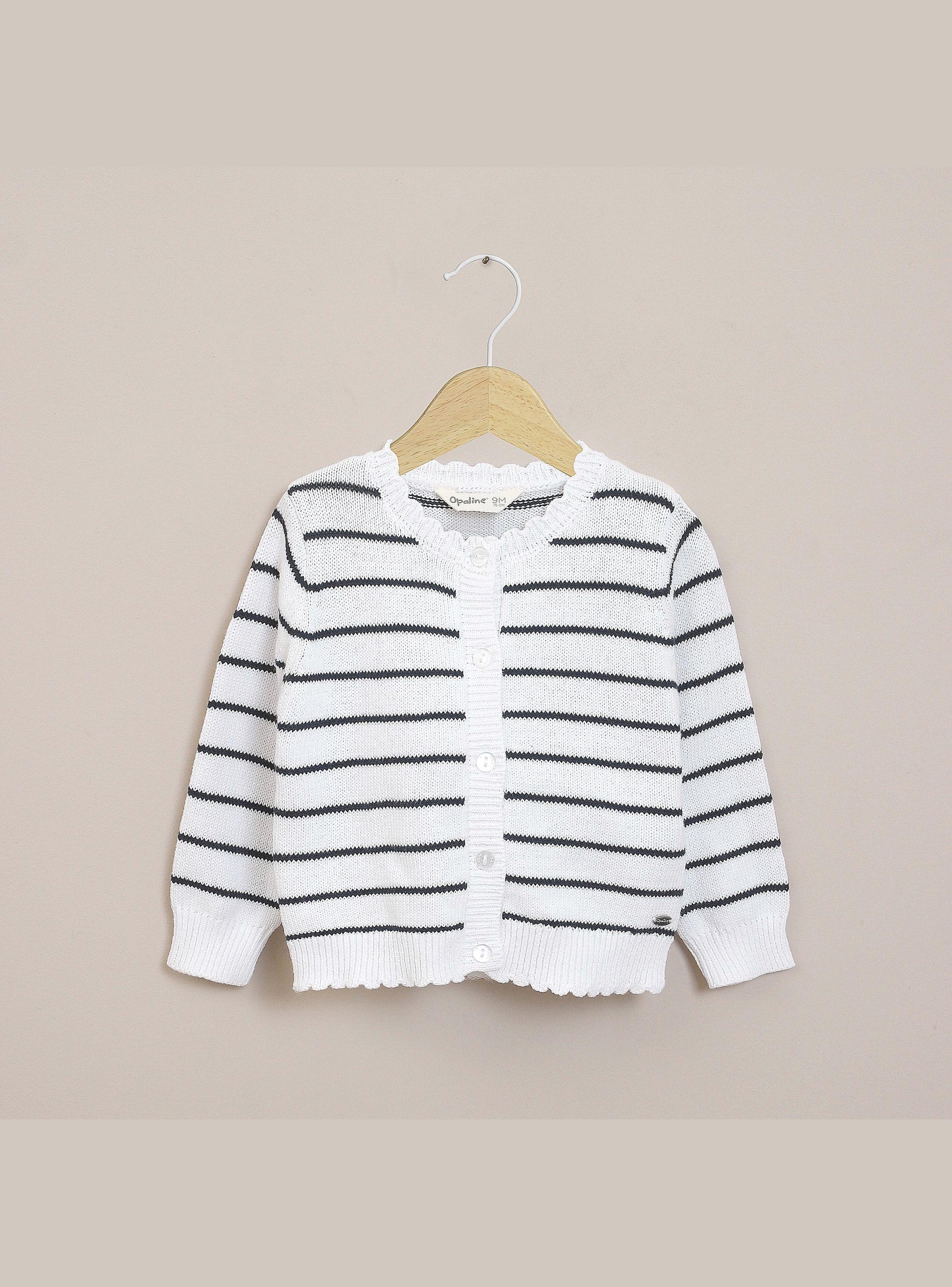 Chaleco Infant Niña Líneas Blanco-0