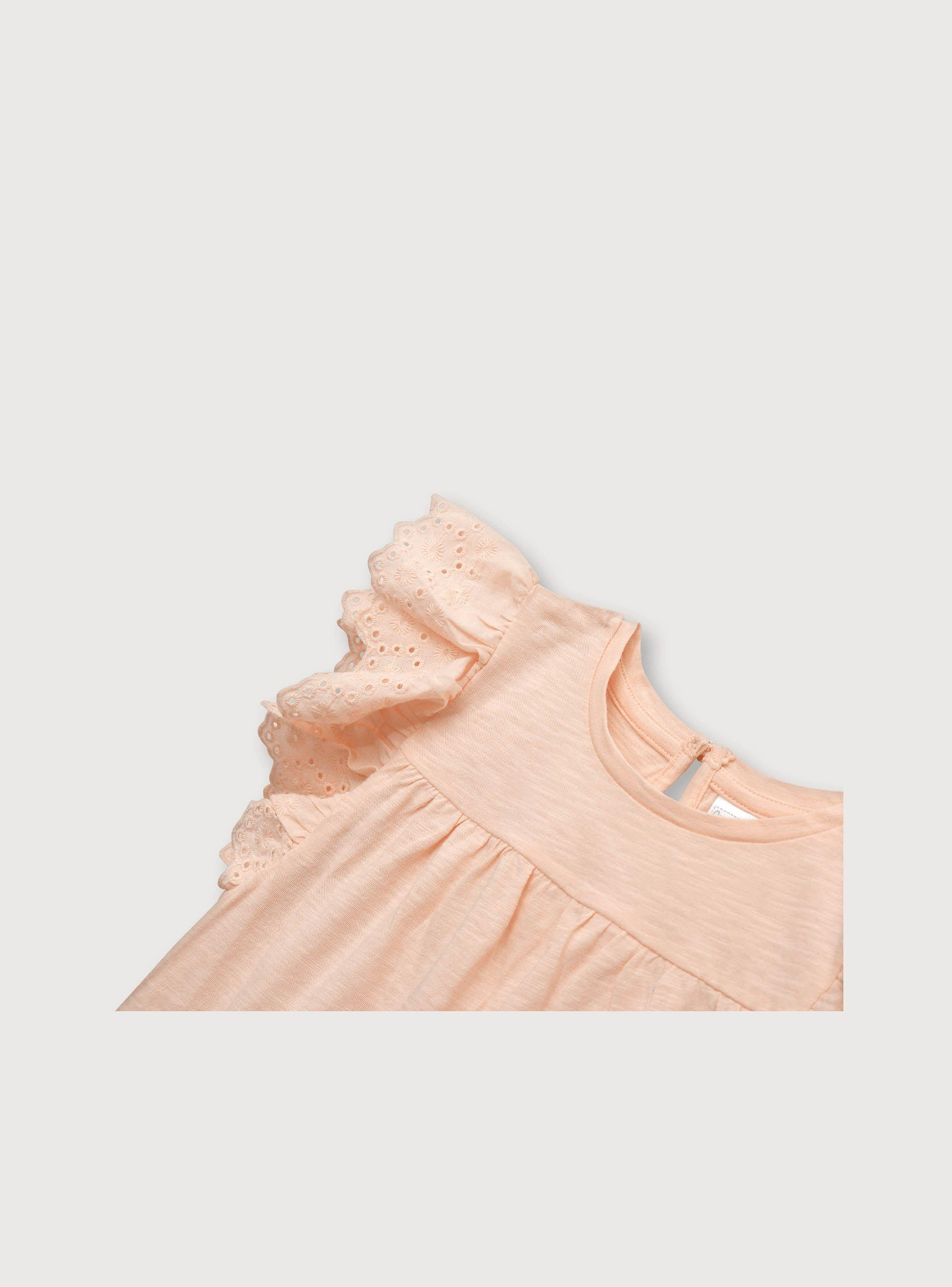Polera Niña Sin Mangas Vuelos Damasco (6M A 4A) Opaline-2