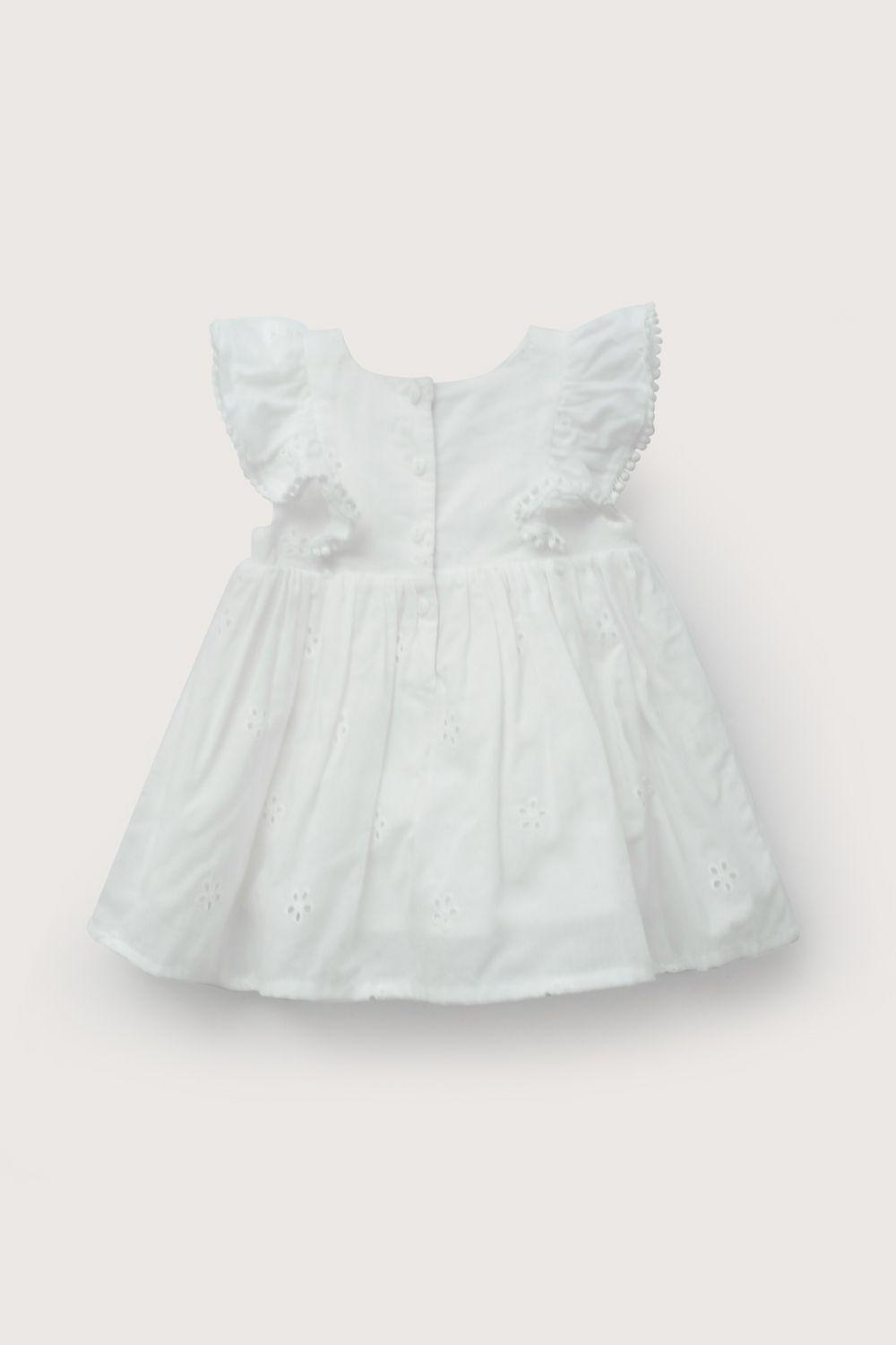 Vestido sin mangas blanco de niña-2