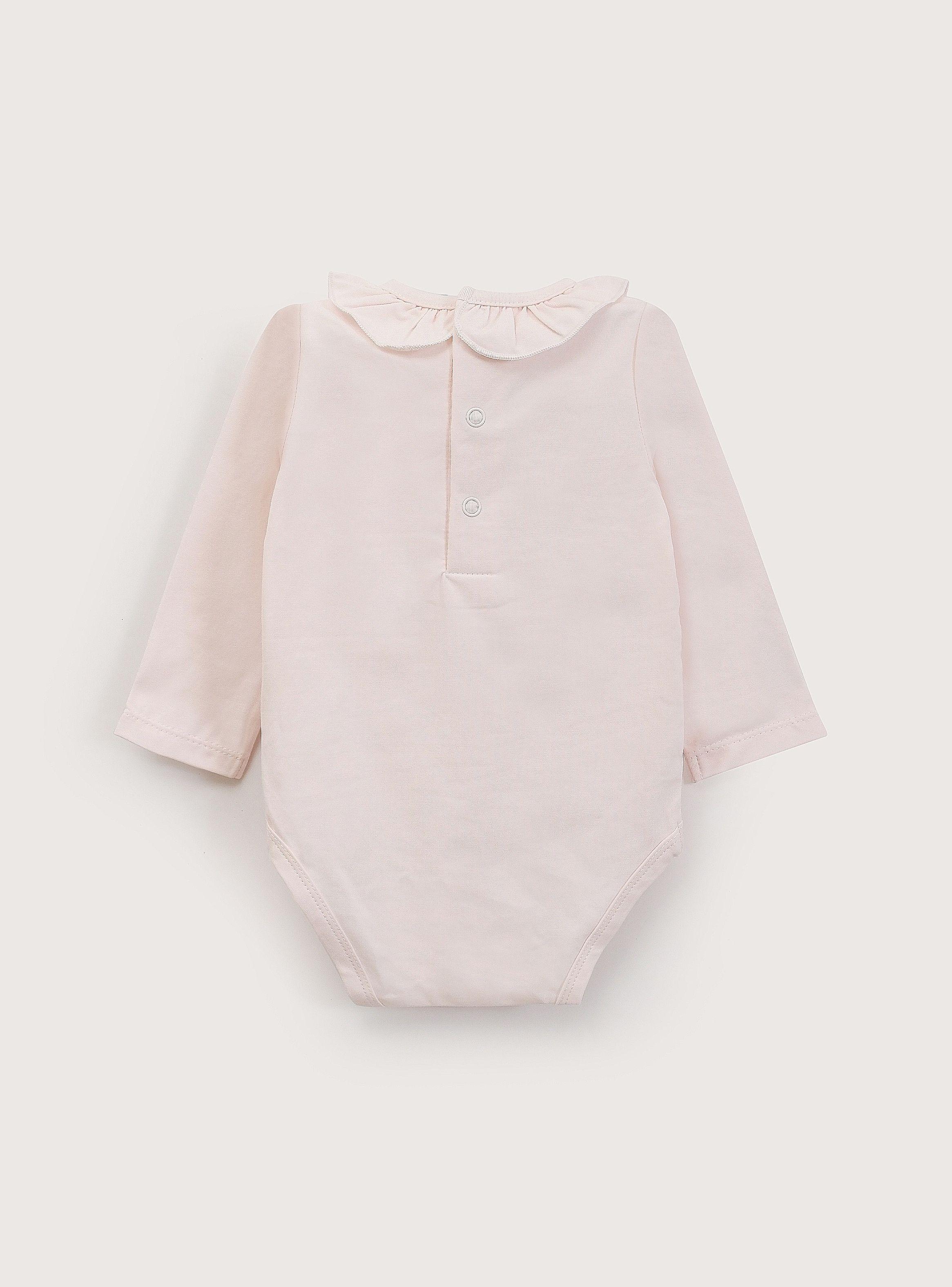 Body Bebe Niña Conejo Rosado-2