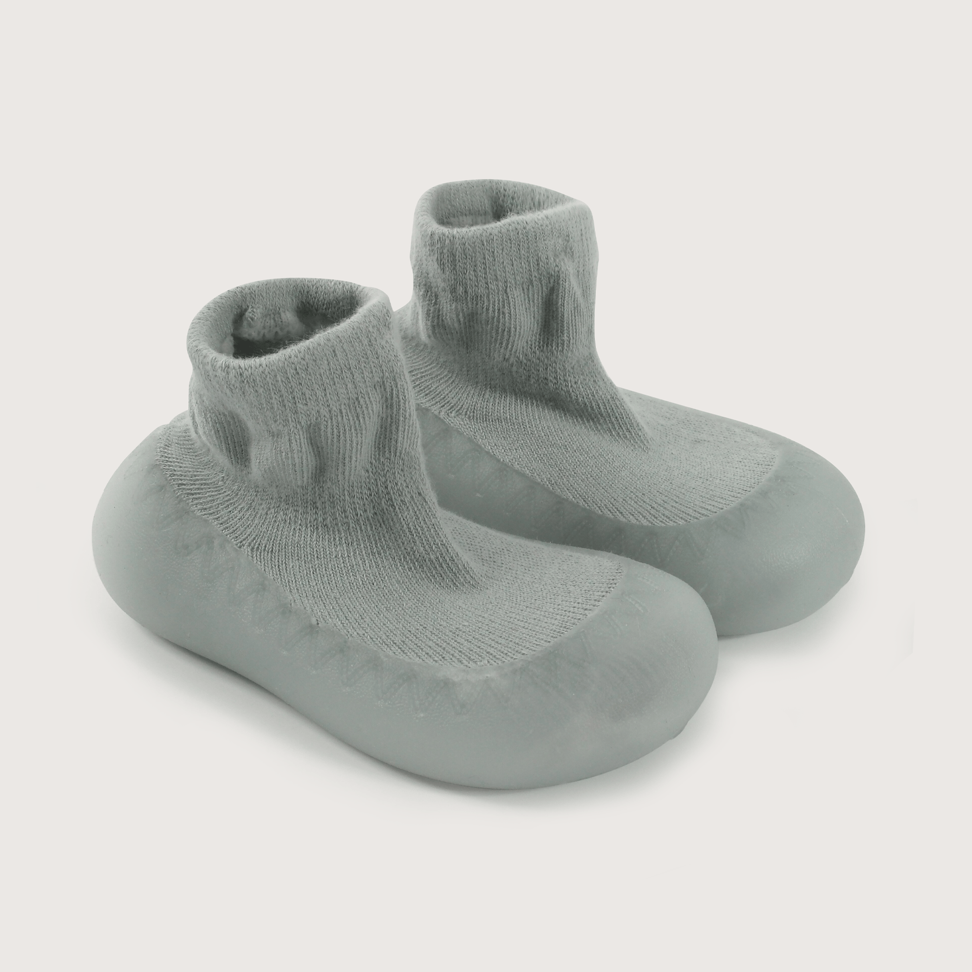 Calcetin con suela de silicona azul de niño-0