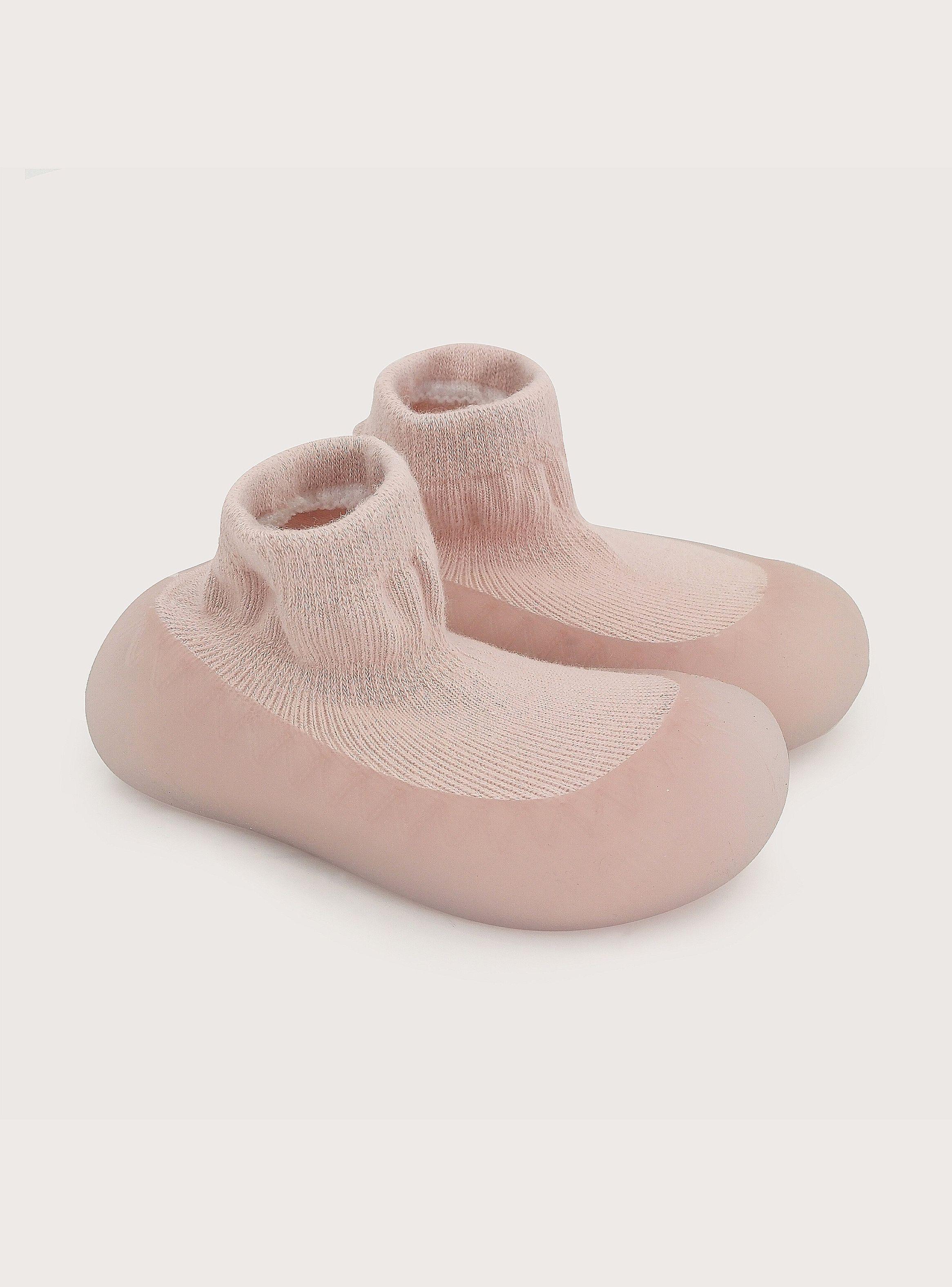 Pantufla Rosado Suela De Goma Niña-0