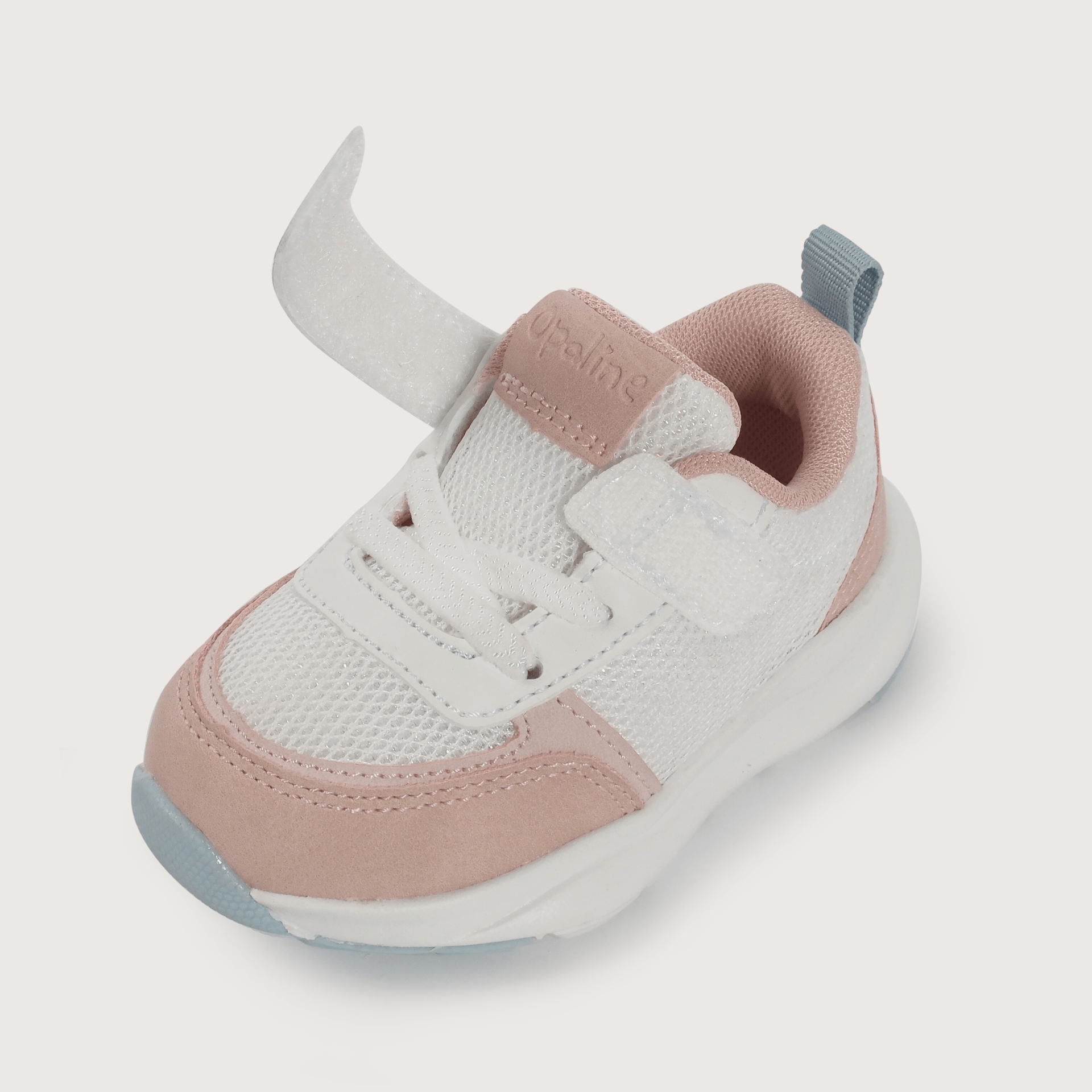 Zapatilla primeros pasos deportiva blanca con velcro de niña-6