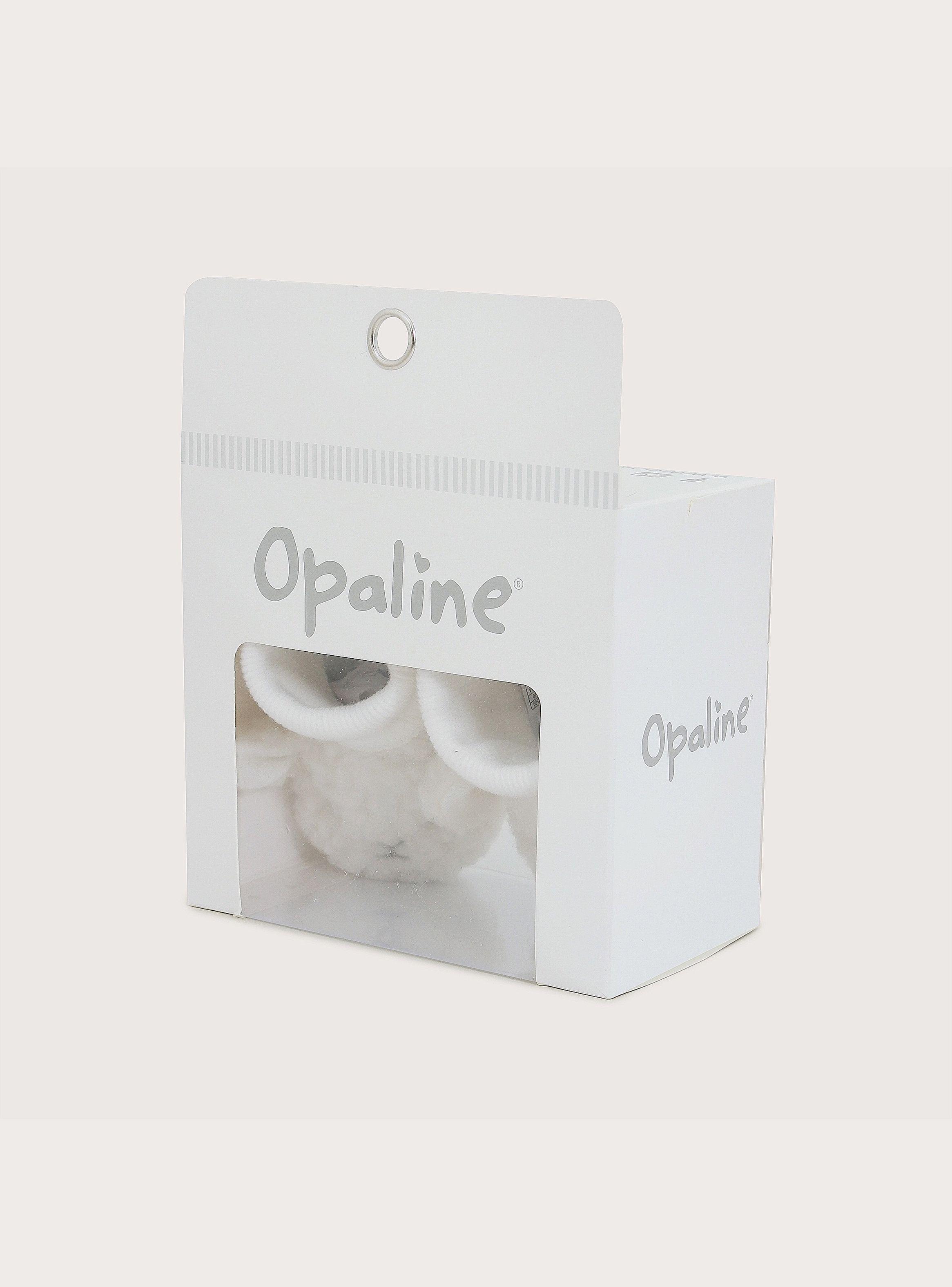 Zapato Tejido Conejo Blanco De Bebé-5