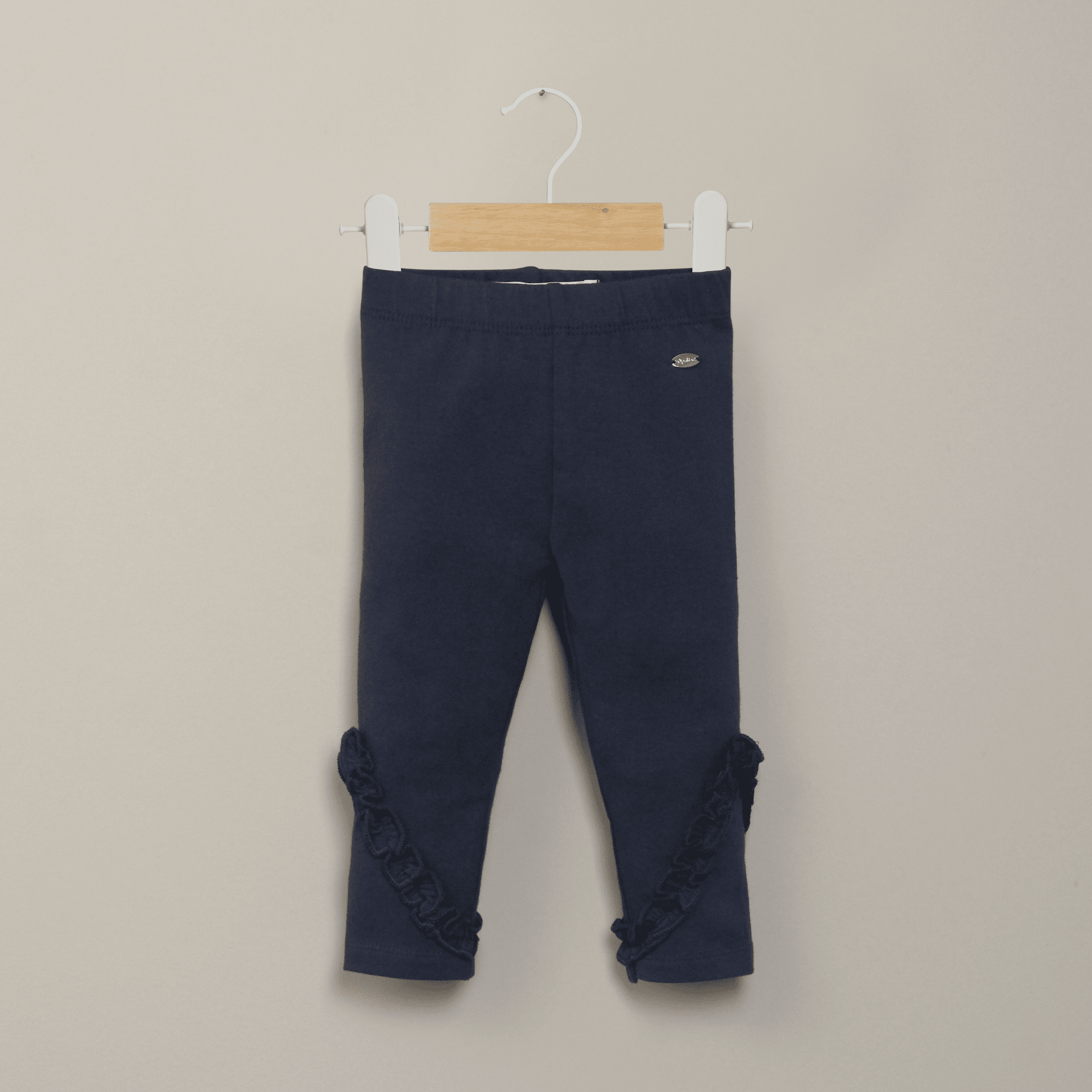 Calza con vuelos azul de niña-0