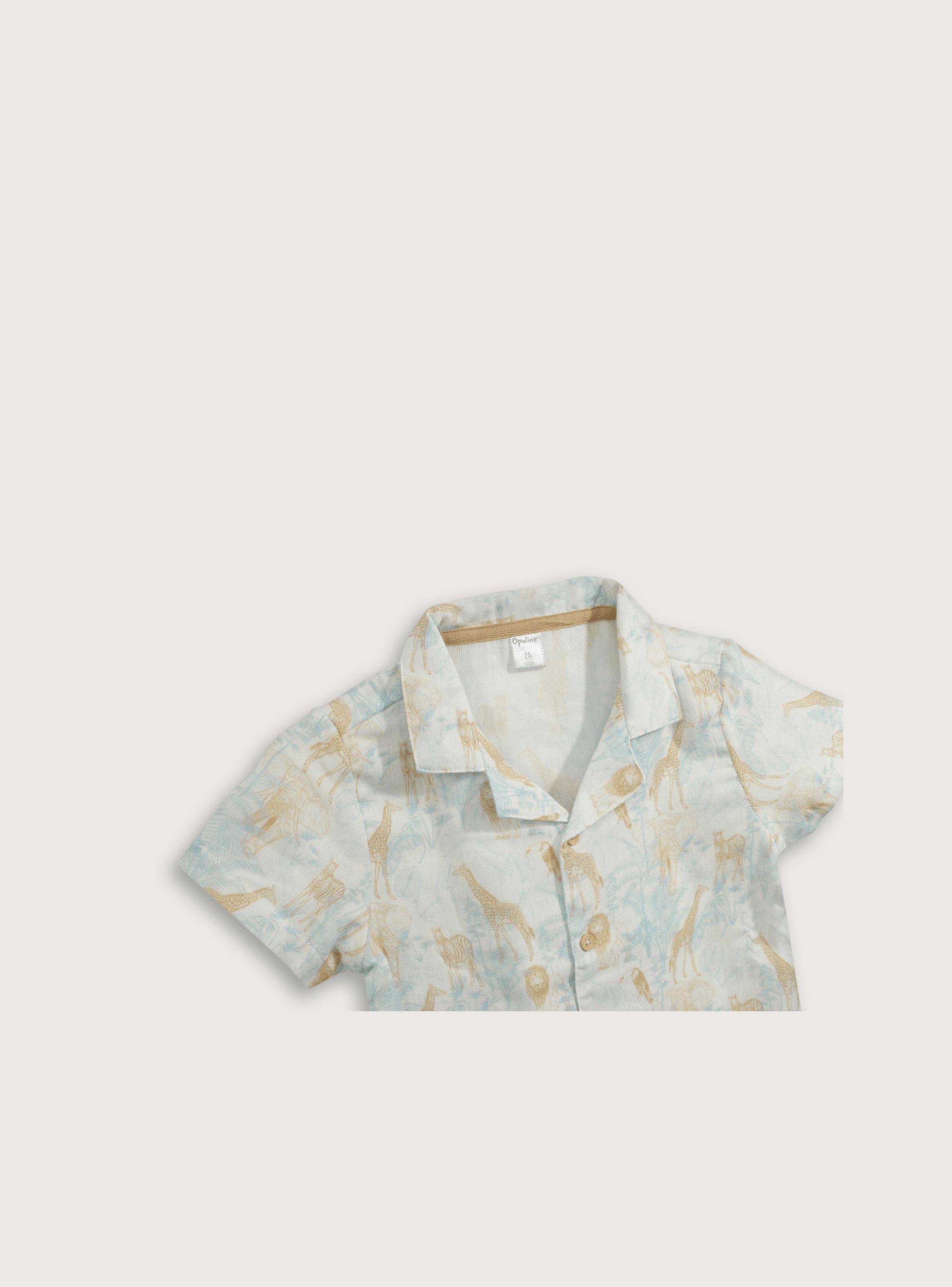 Camisa Niño Azul 39520 Opaline-2