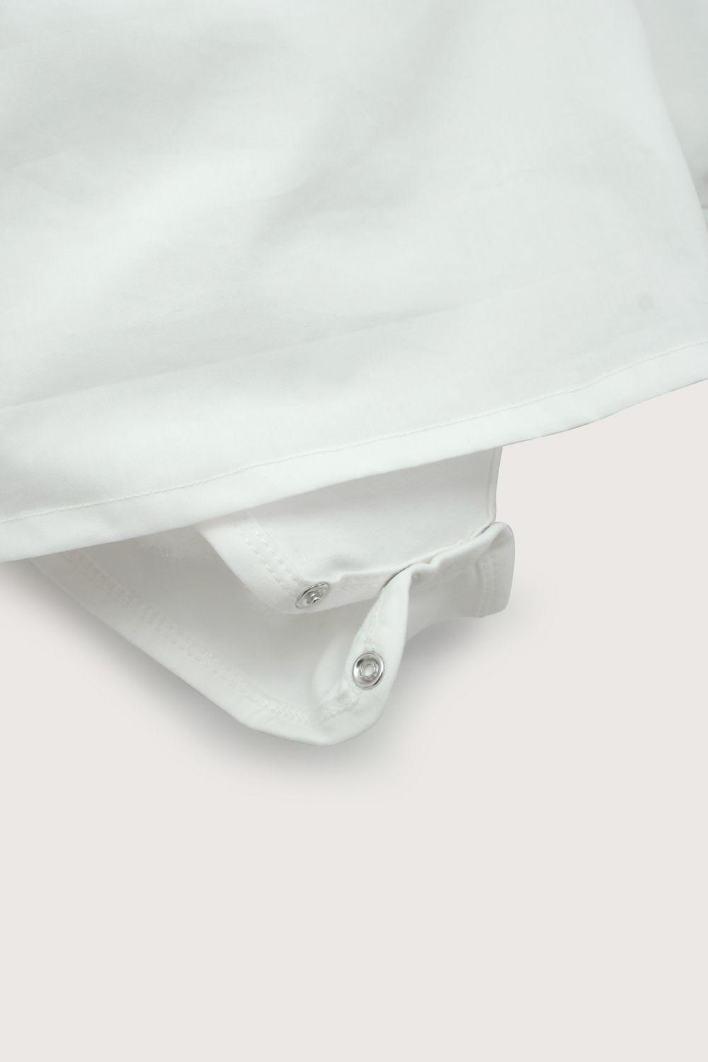 Body blusa blanca de bebé niña-4