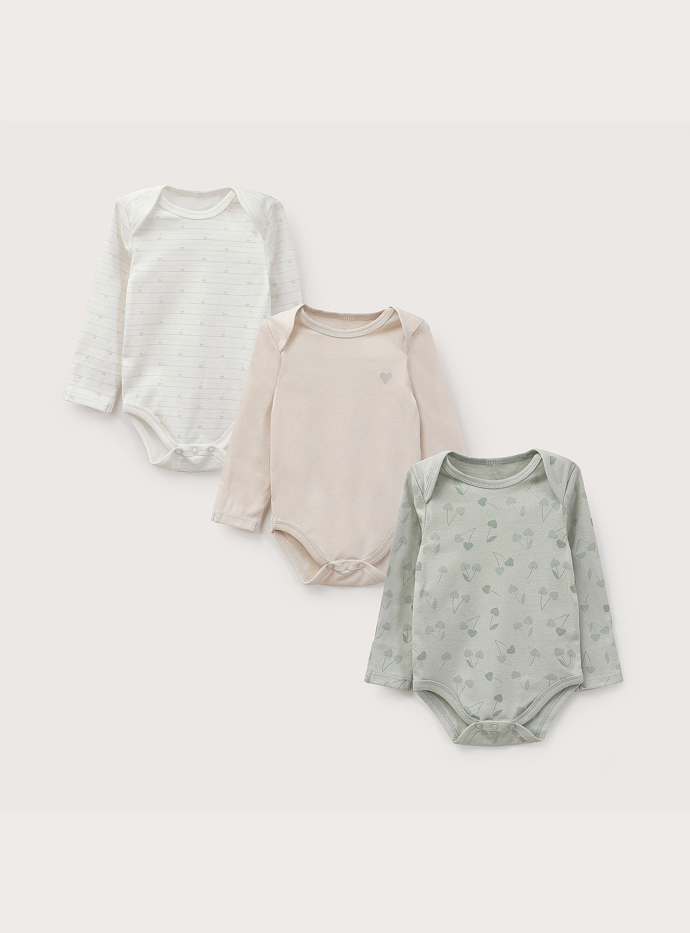 Pack Bodies Bebe Niña Menta-1