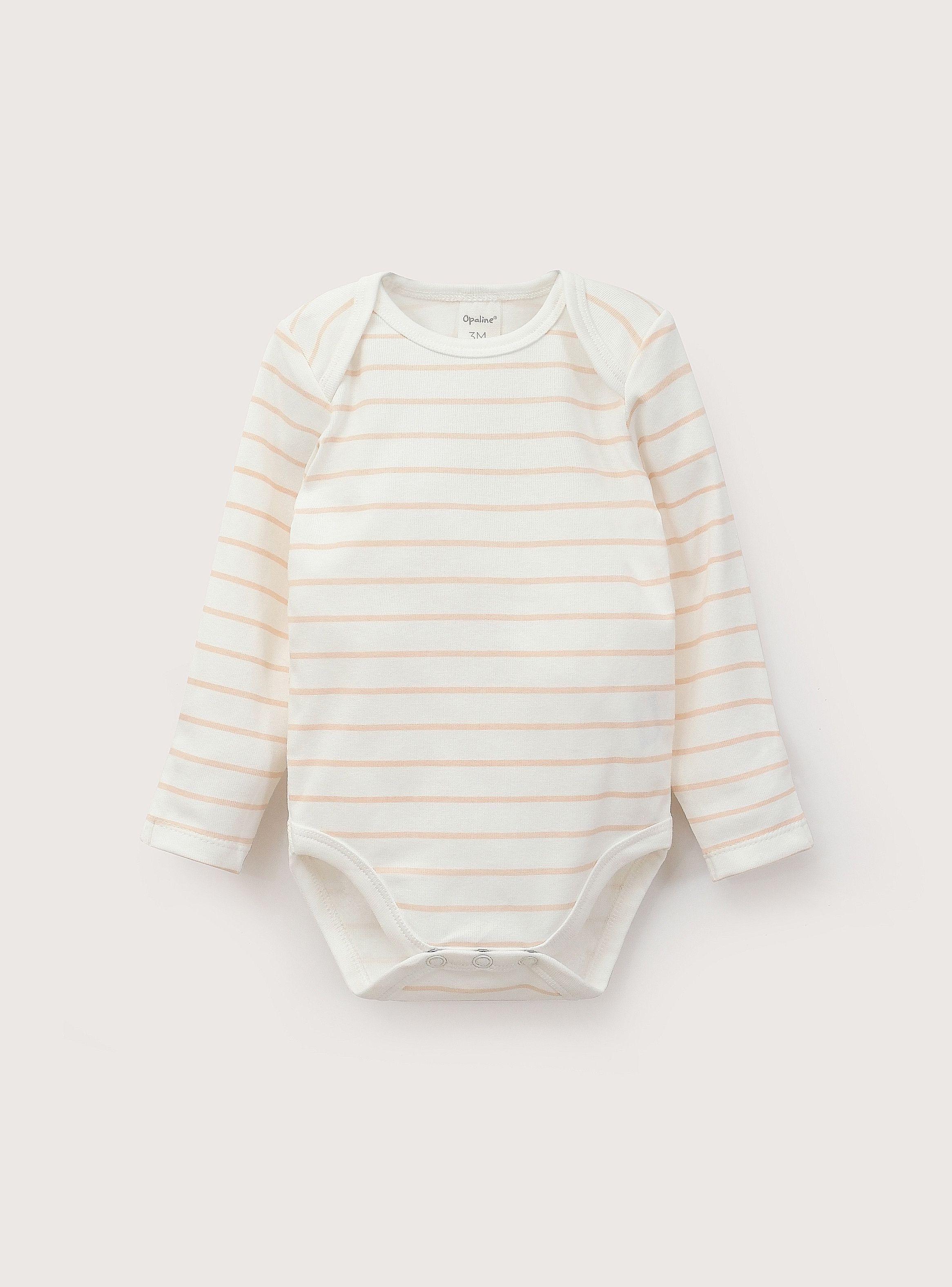 Conjunto De Bodies Bebe Niña Rosado-3