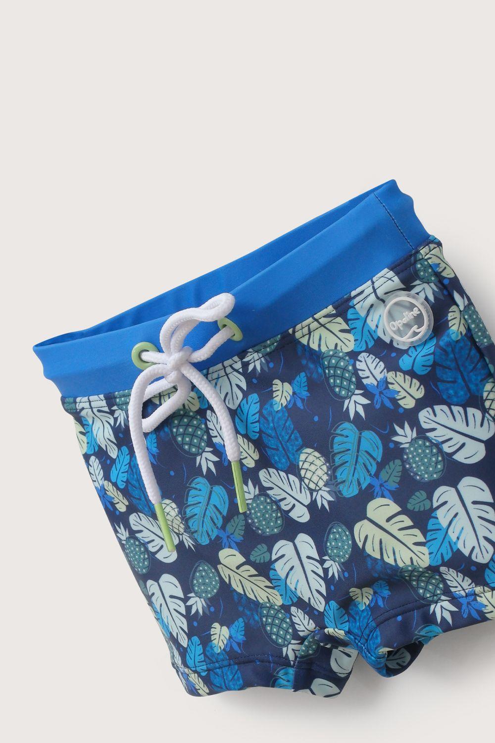 Short traje de baño azul de niño-3