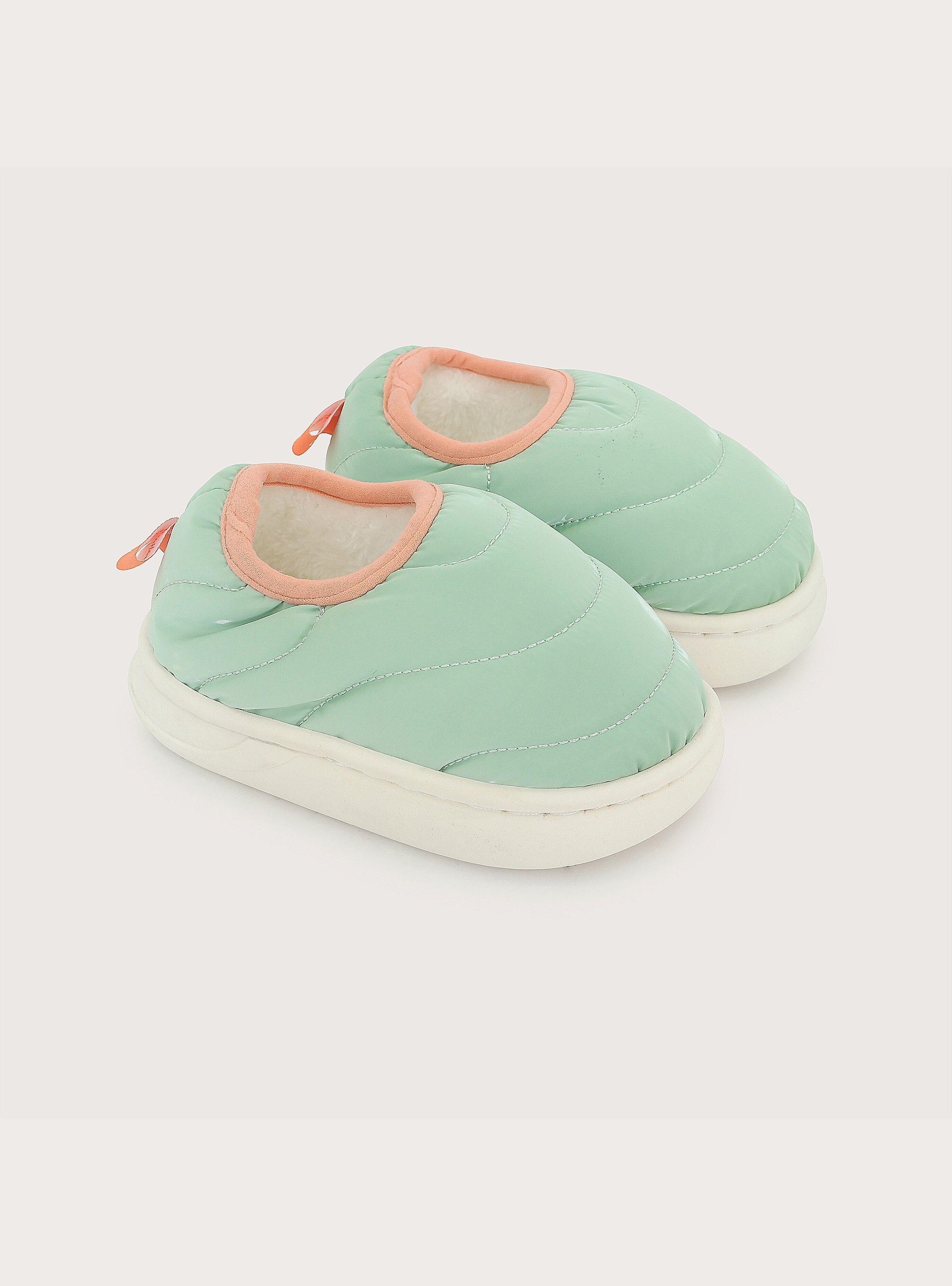 Pantufla Puffer Verde Niño-0