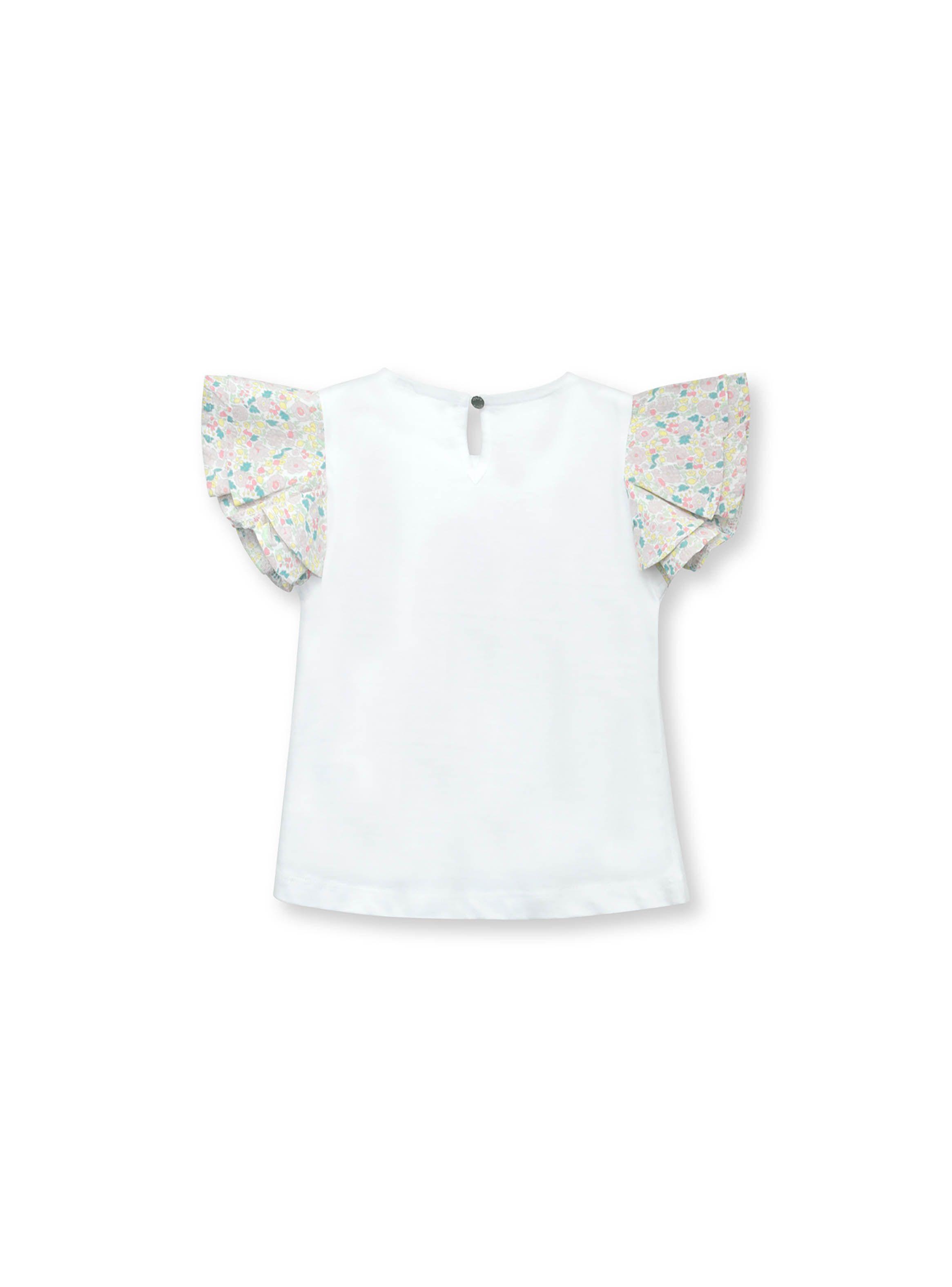 Polera De Niña Vuelos Print Blanco (6M A 4A) Opaline-1
