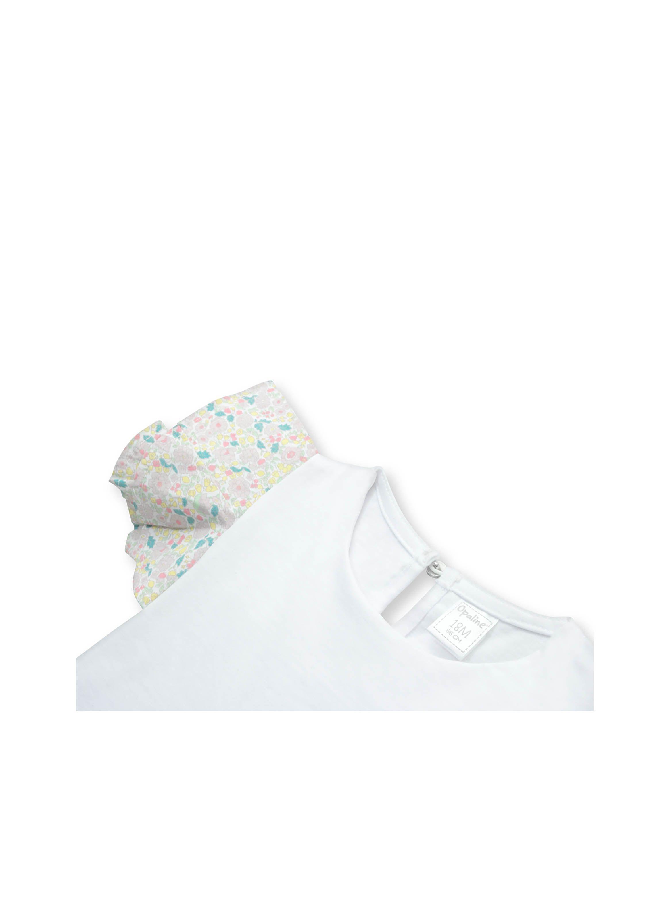 Polera De Niña Vuelos Print Blanco (6M A 4A) Opaline-2