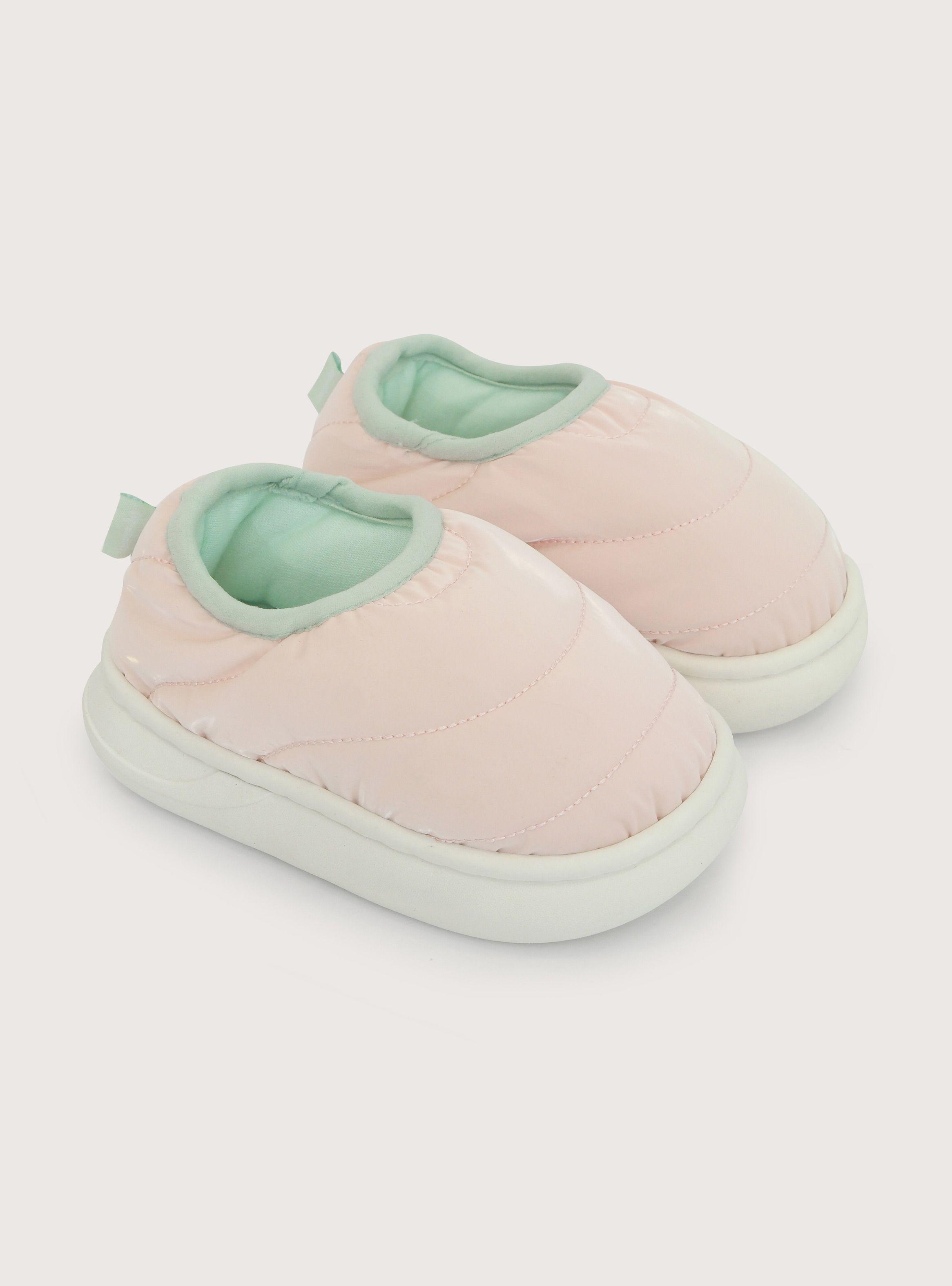 Pantufla Puffer Niña Rosado Claro-1