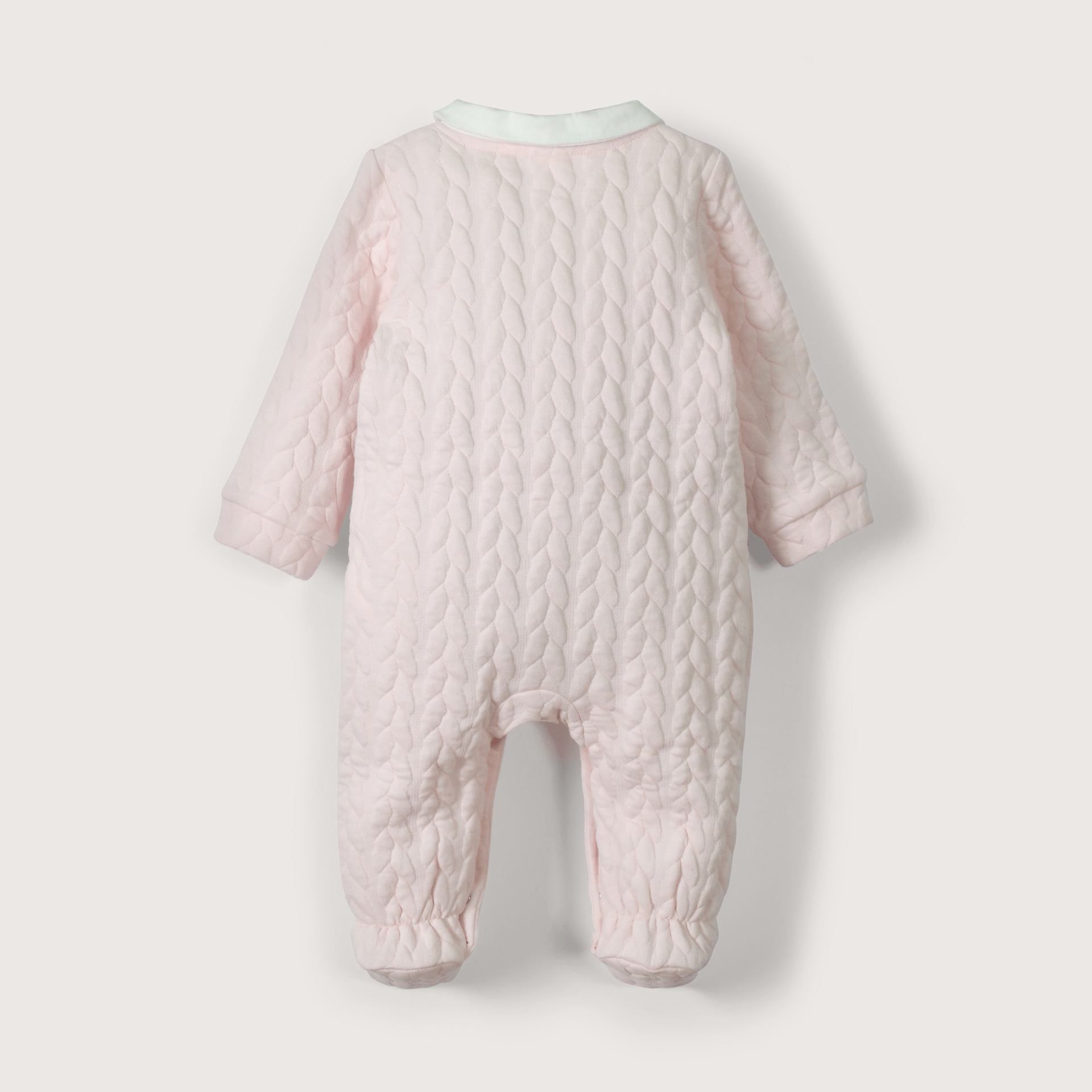 Osito quilted rosado de bebé niña-2