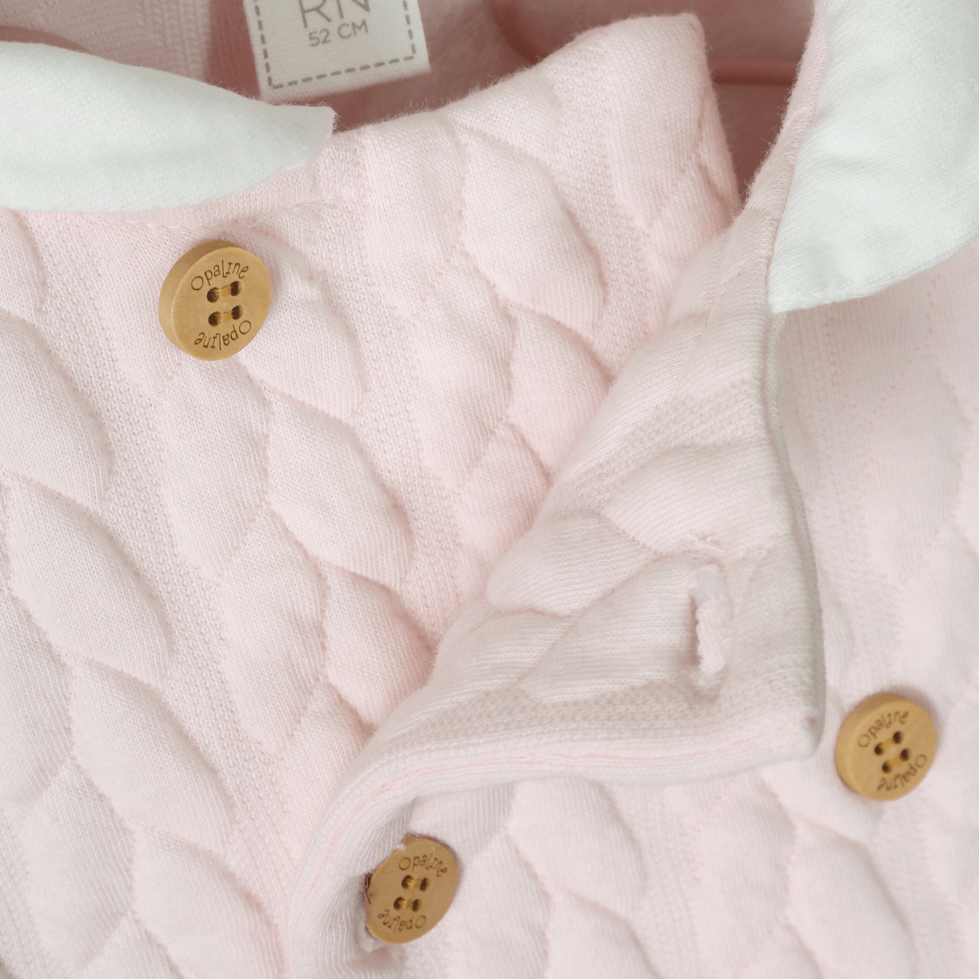 Osito quilted rosado de bebé niña-3