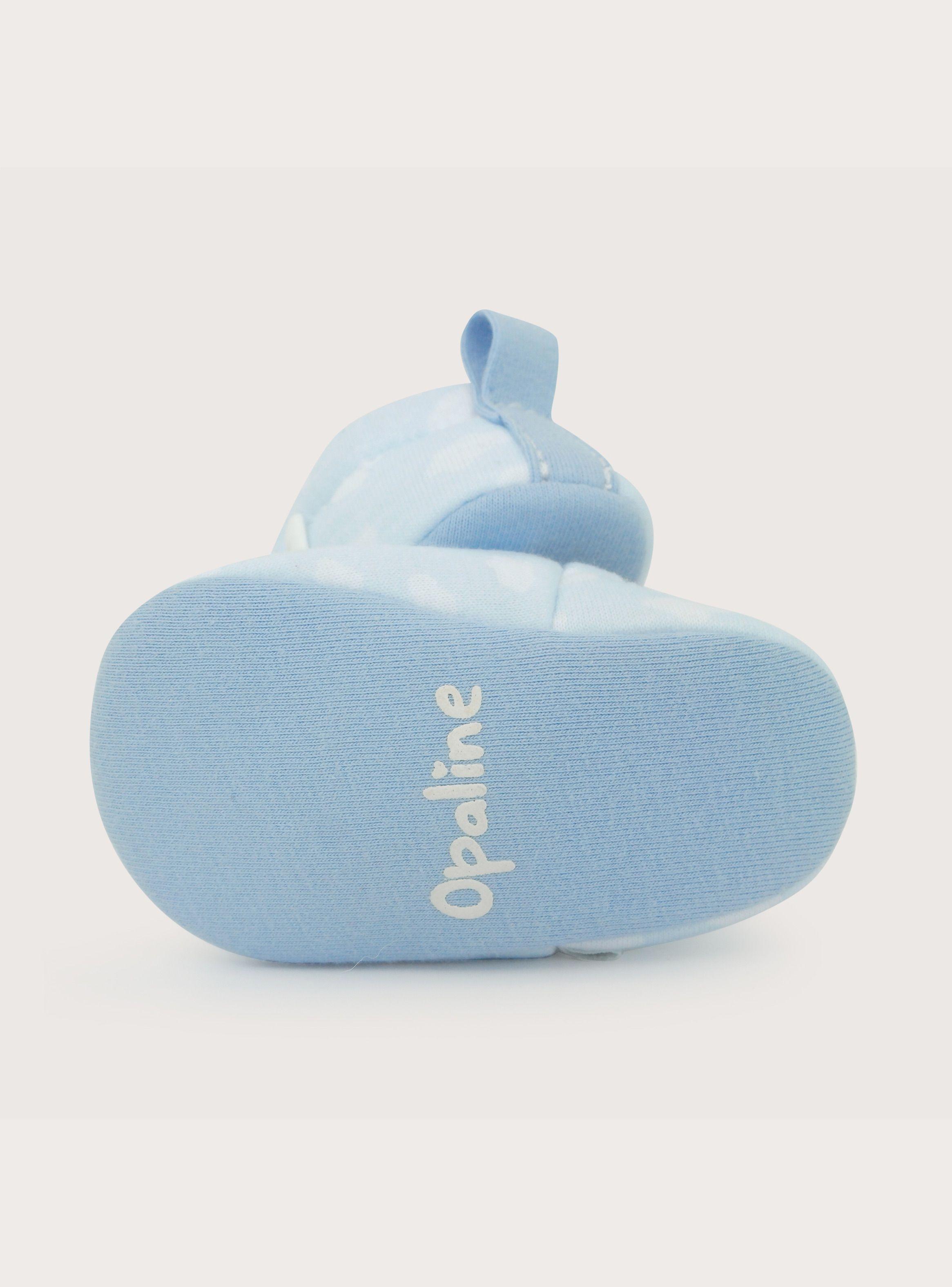 Pantufla Bebe Niño Nubes Celeste-2