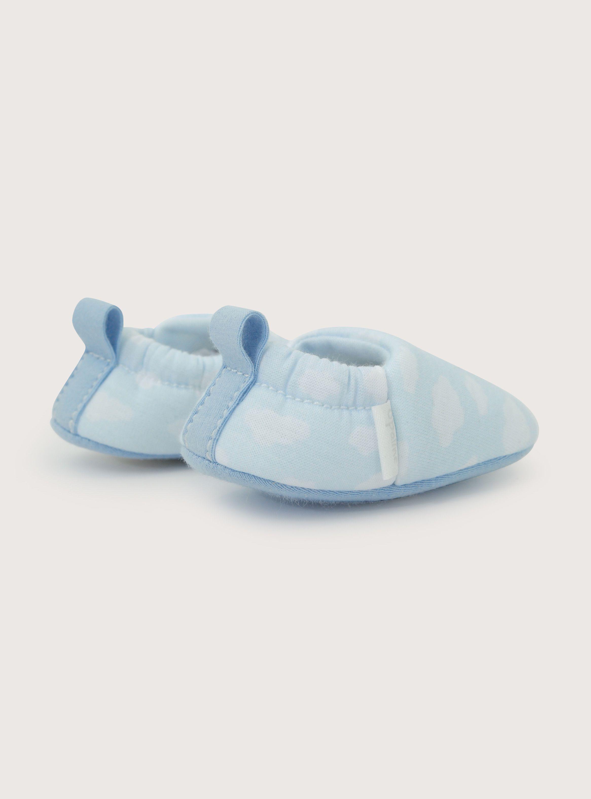 Pantufla Bebe Niño Nubes Celeste-4