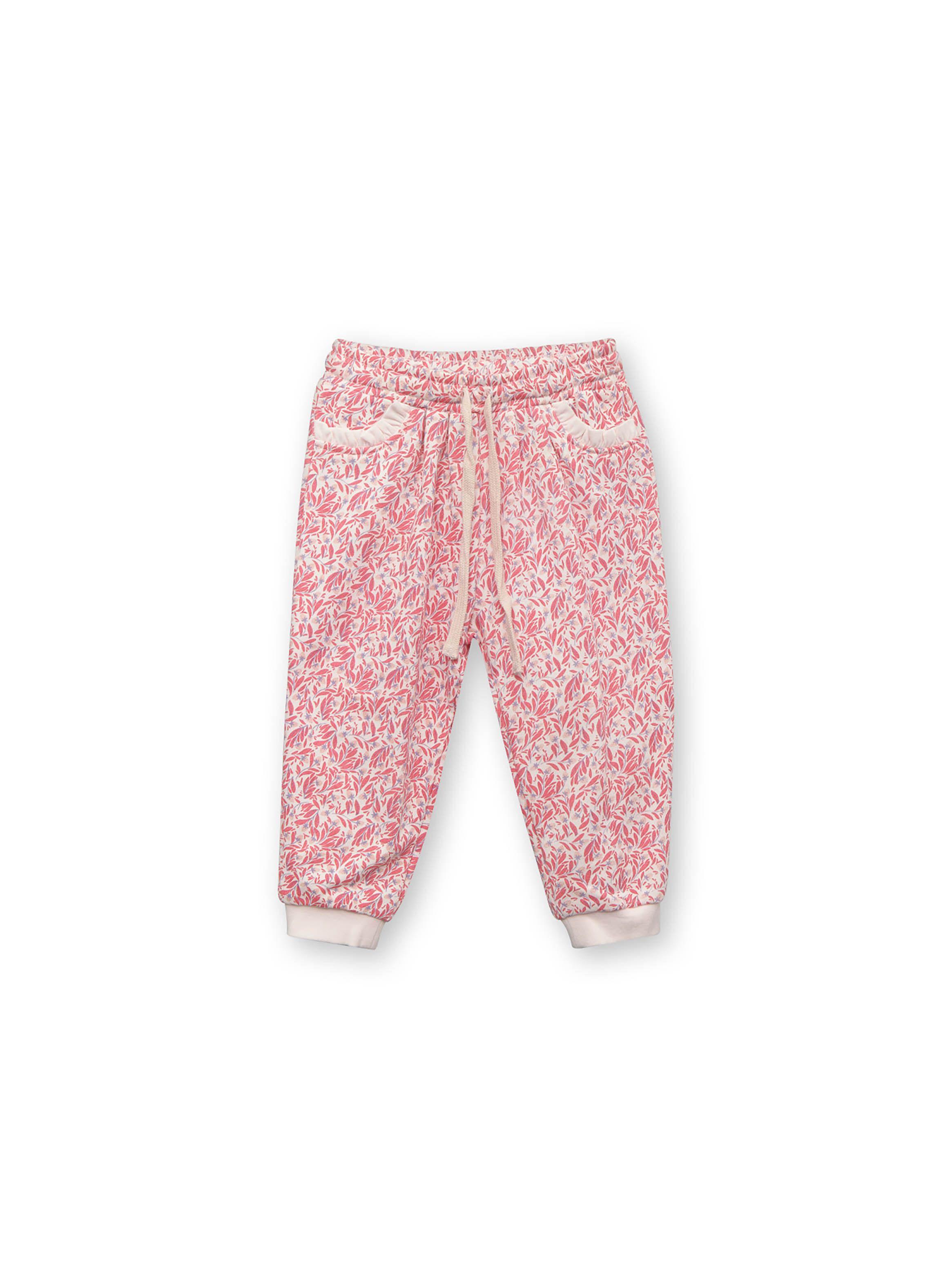 Pantalon Buzo Niña Print Rojo Brillante (6M A 4A) Opaline-0