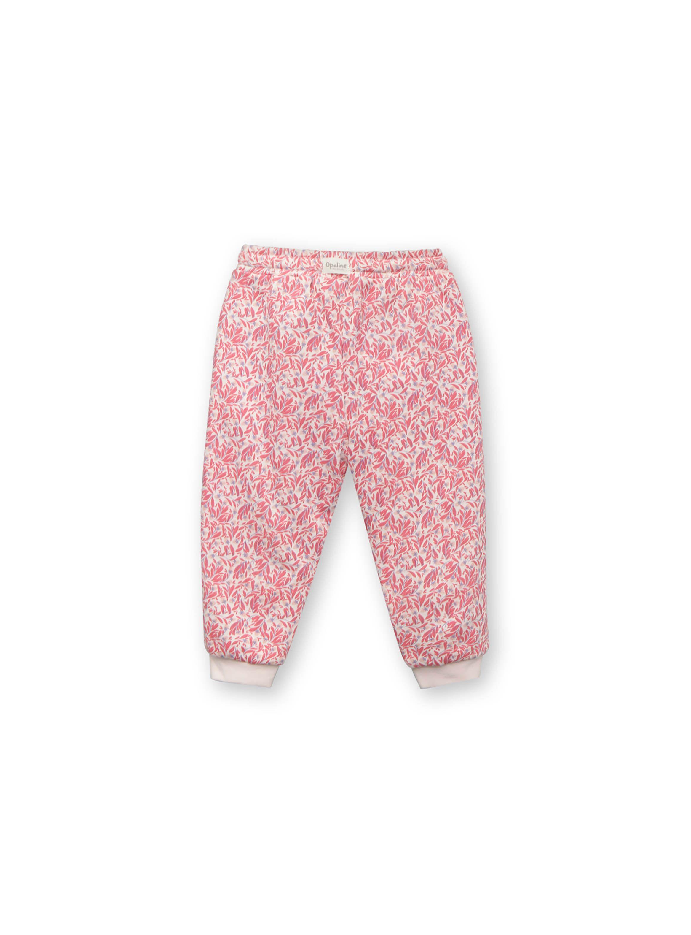 Pantalon Buzo Niña Print Rojo Brillante (6M A 4A) Opaline-1