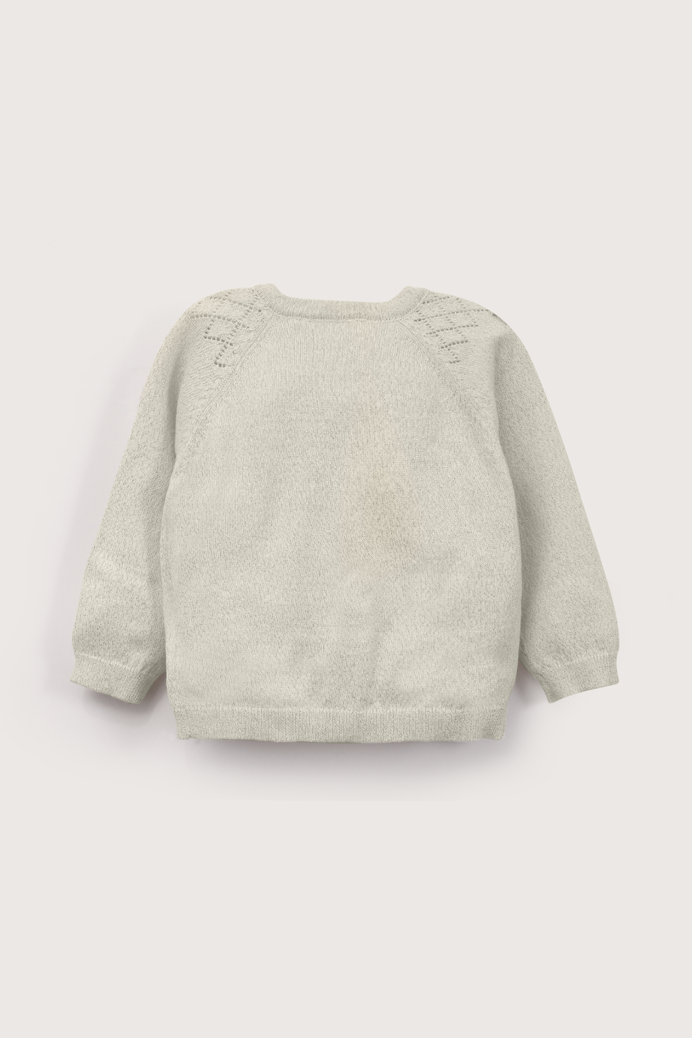 Chaleco blanco con lurex de niña-2