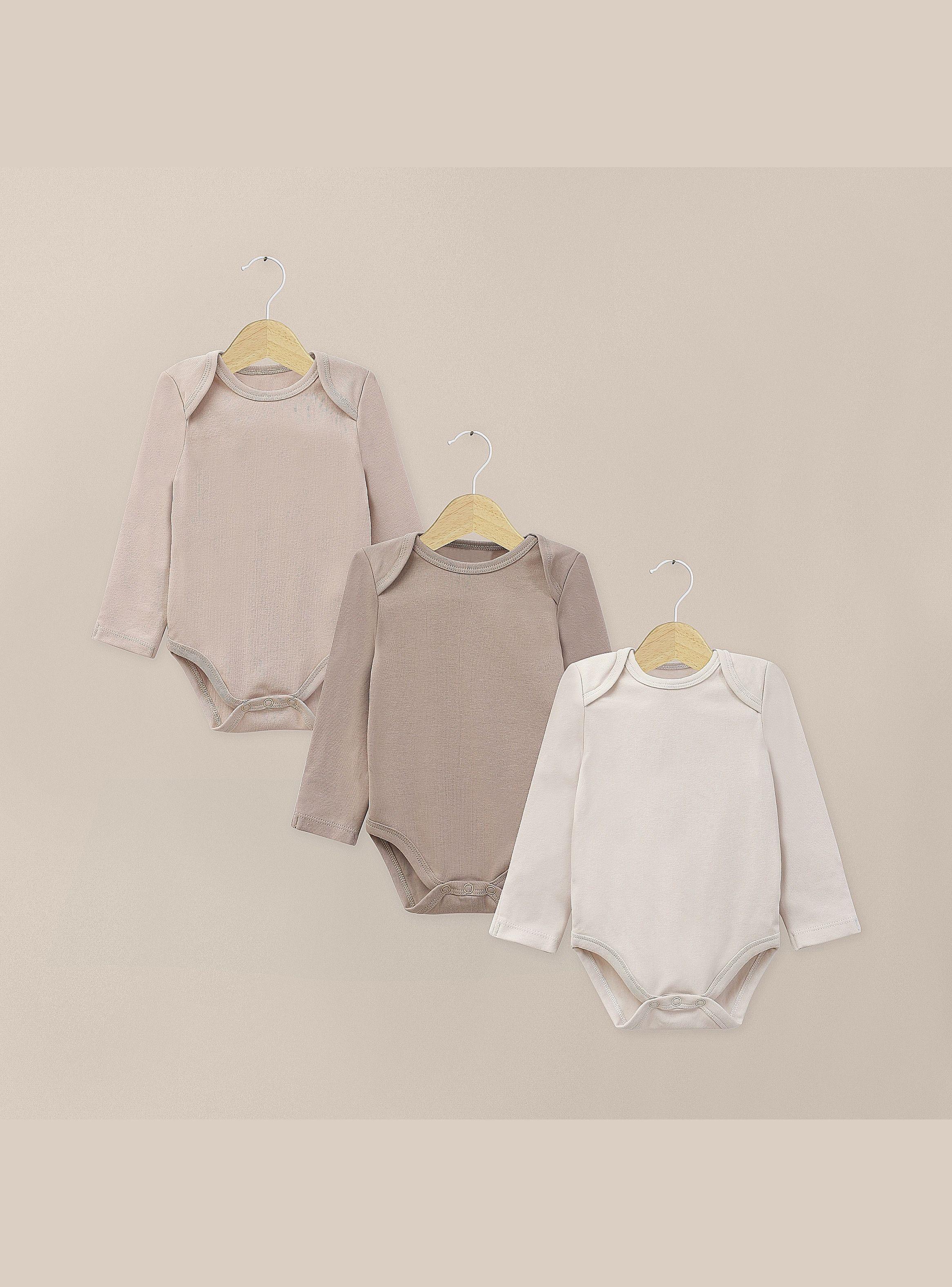 Pack Bodies Bebe Unisex Crema-0