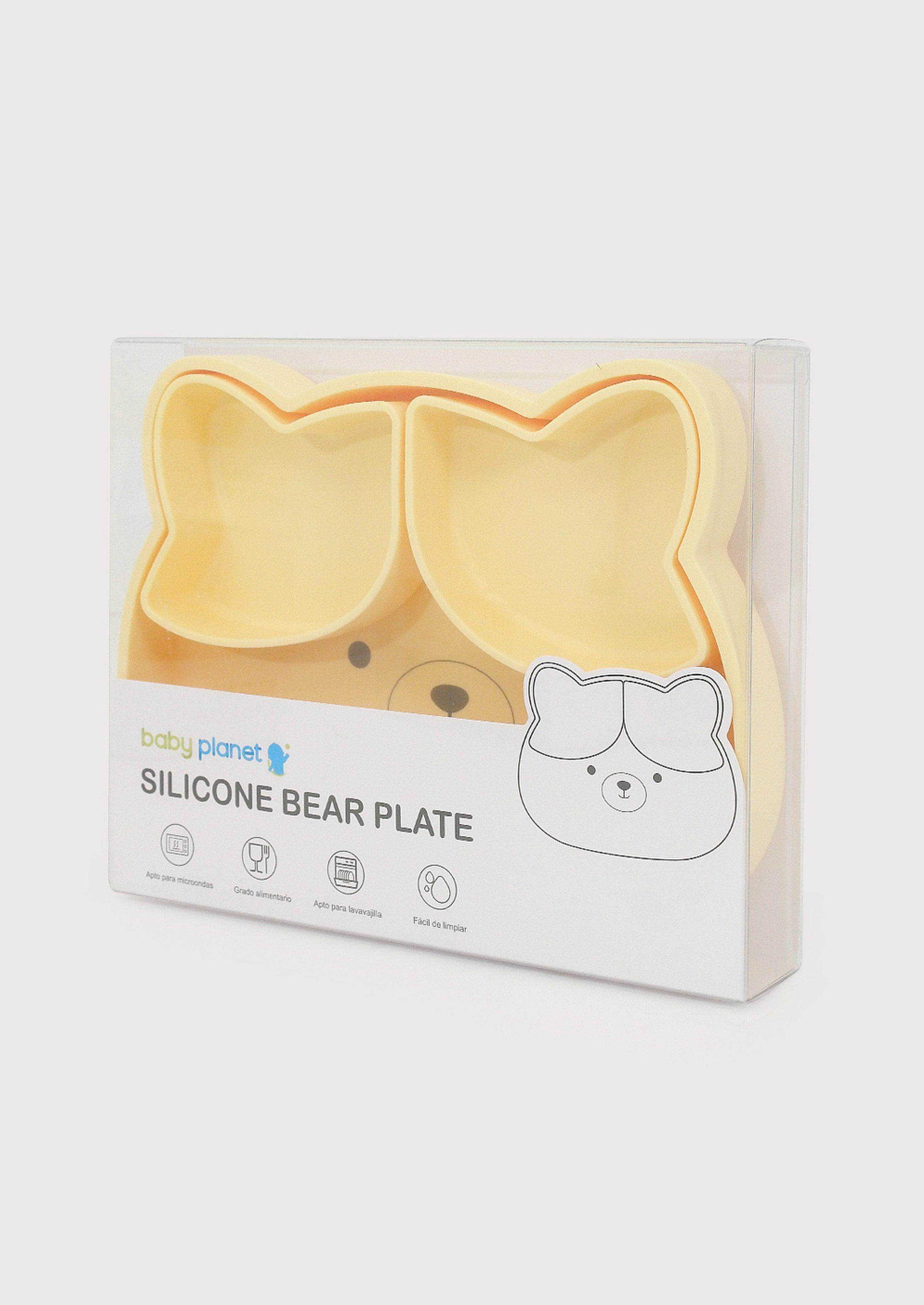 Plato oso con base antideslizante amarillo-3