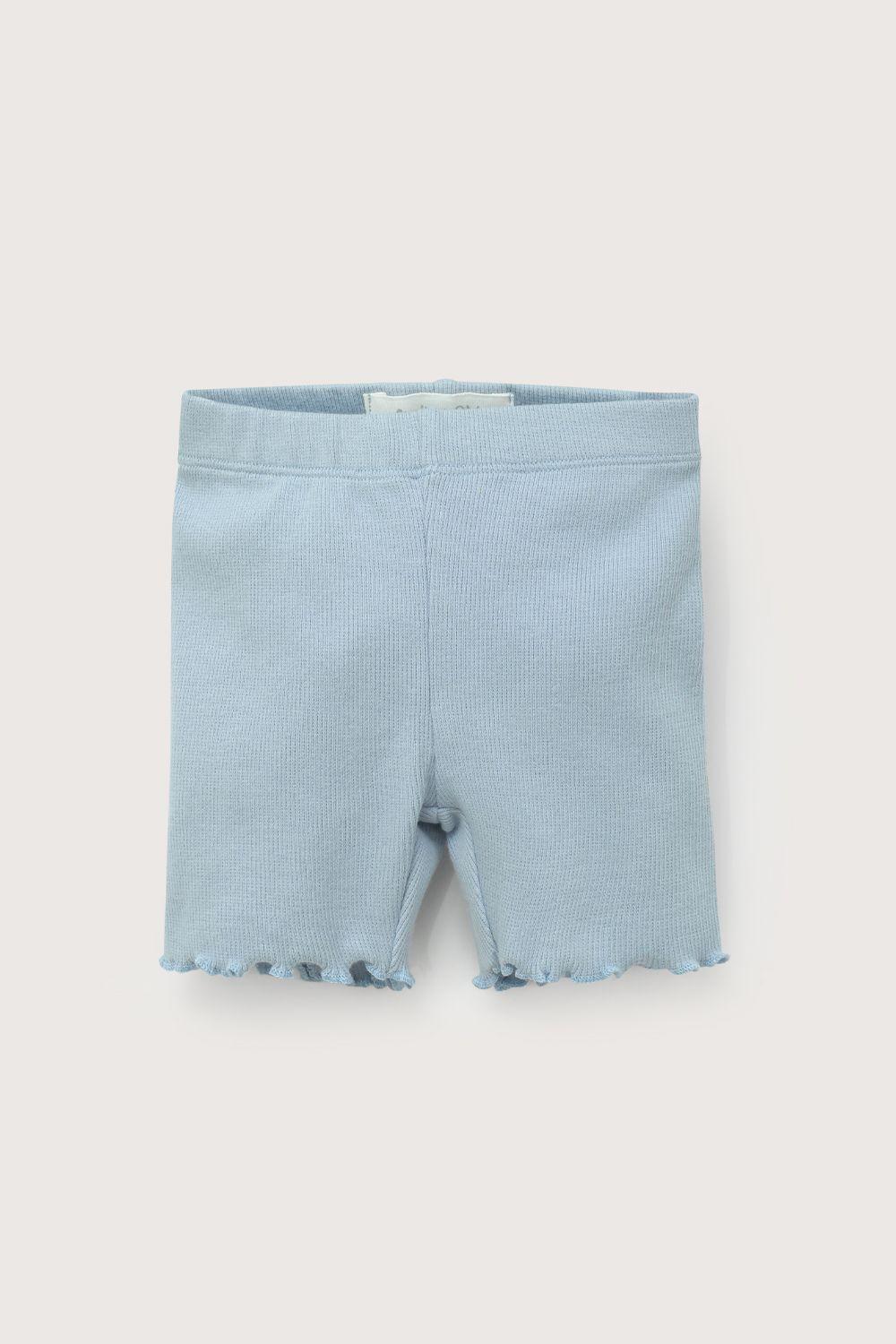 Conjunto calza y polera  azul de niña-3