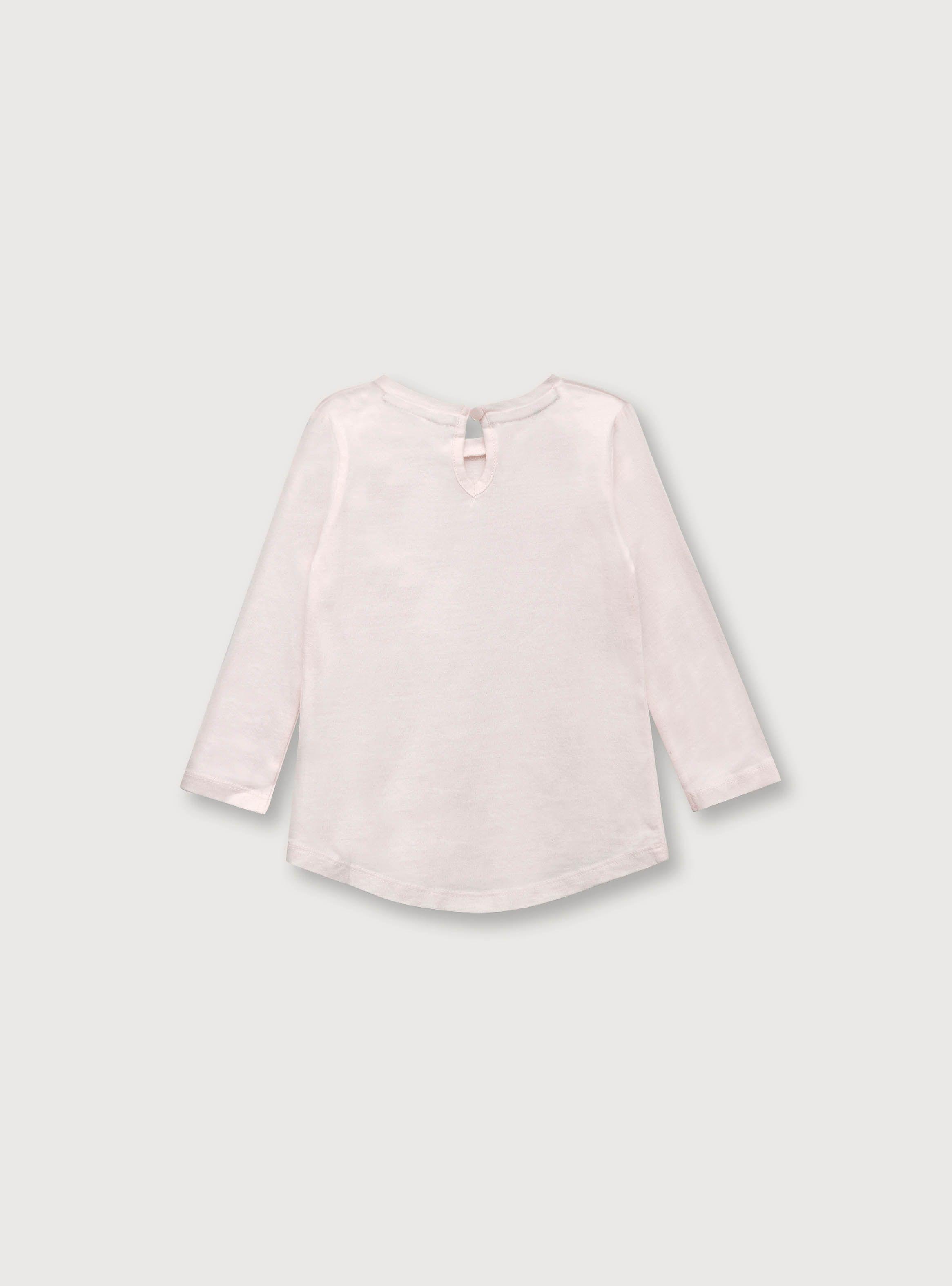 Polera Niña Esencial Manga Larga Rosado (6M A 4A) Opaline-1