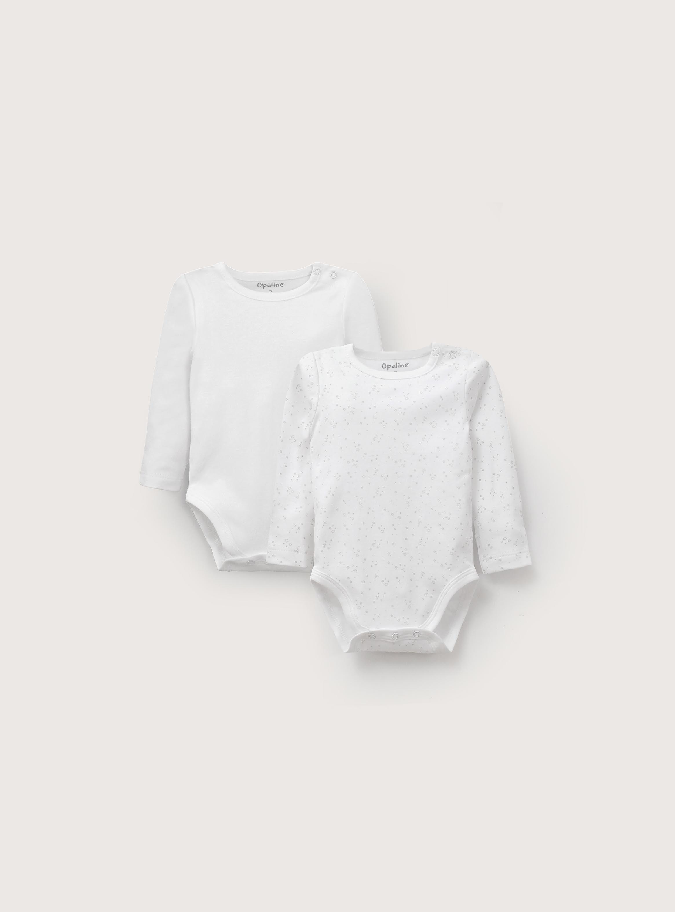 Pack De 2 Bodys Algodón Unisex Opaline-0