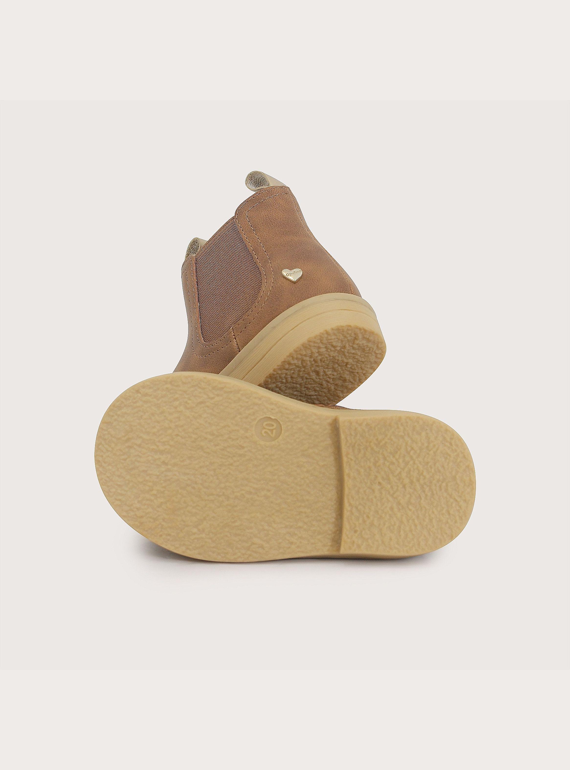 Botín Casual Camel Niña-2