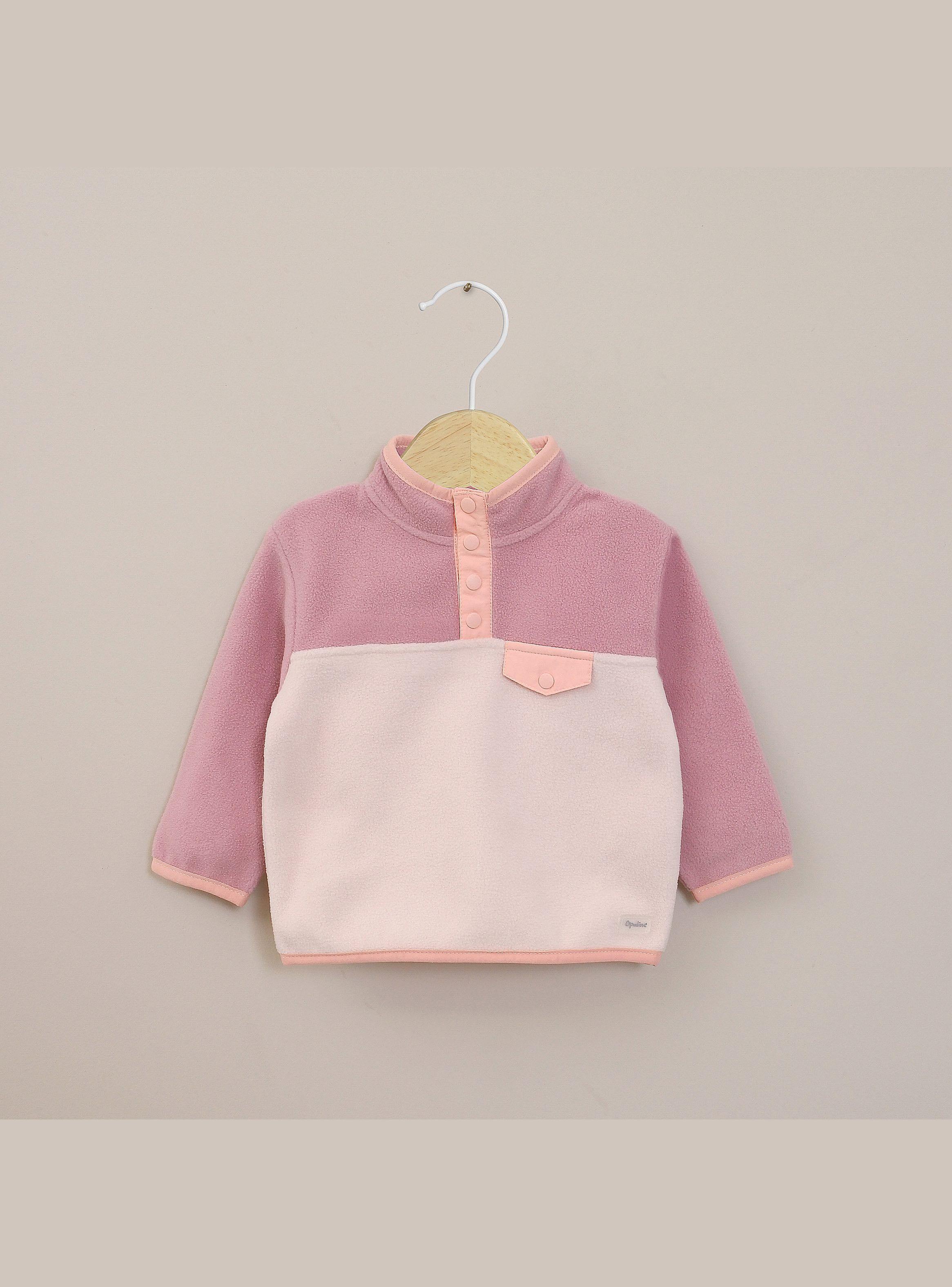 Poleron Infant Niña Rosa Viejo-0