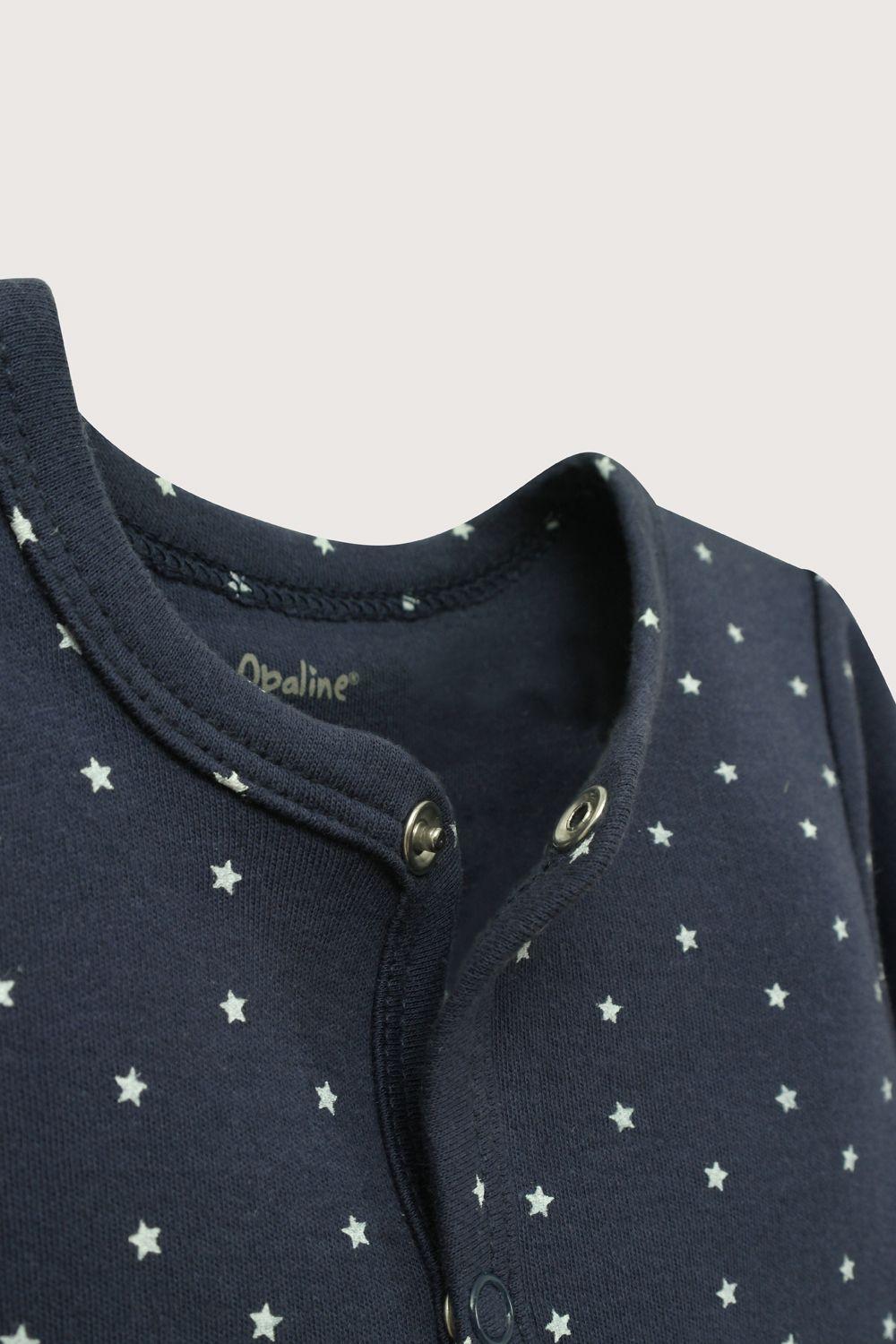 Osito azul de algodón de bebé niño-3